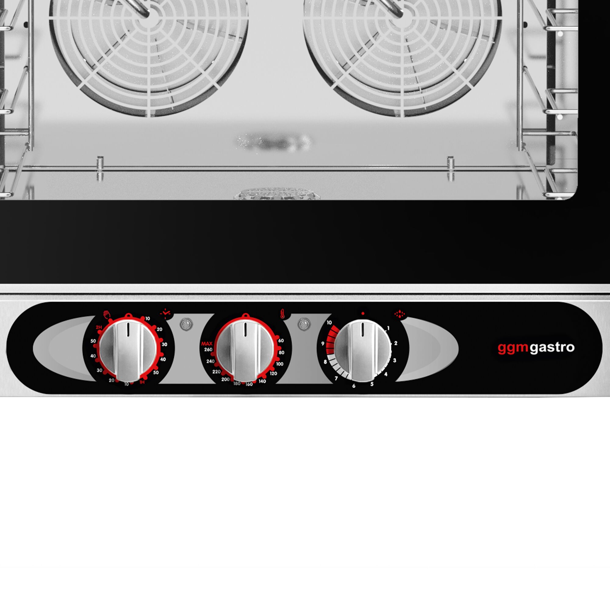 Commercial Combi Steamer - Manual - 4× GN 1/1 or 4× EN 600×400 - Left Hinge
