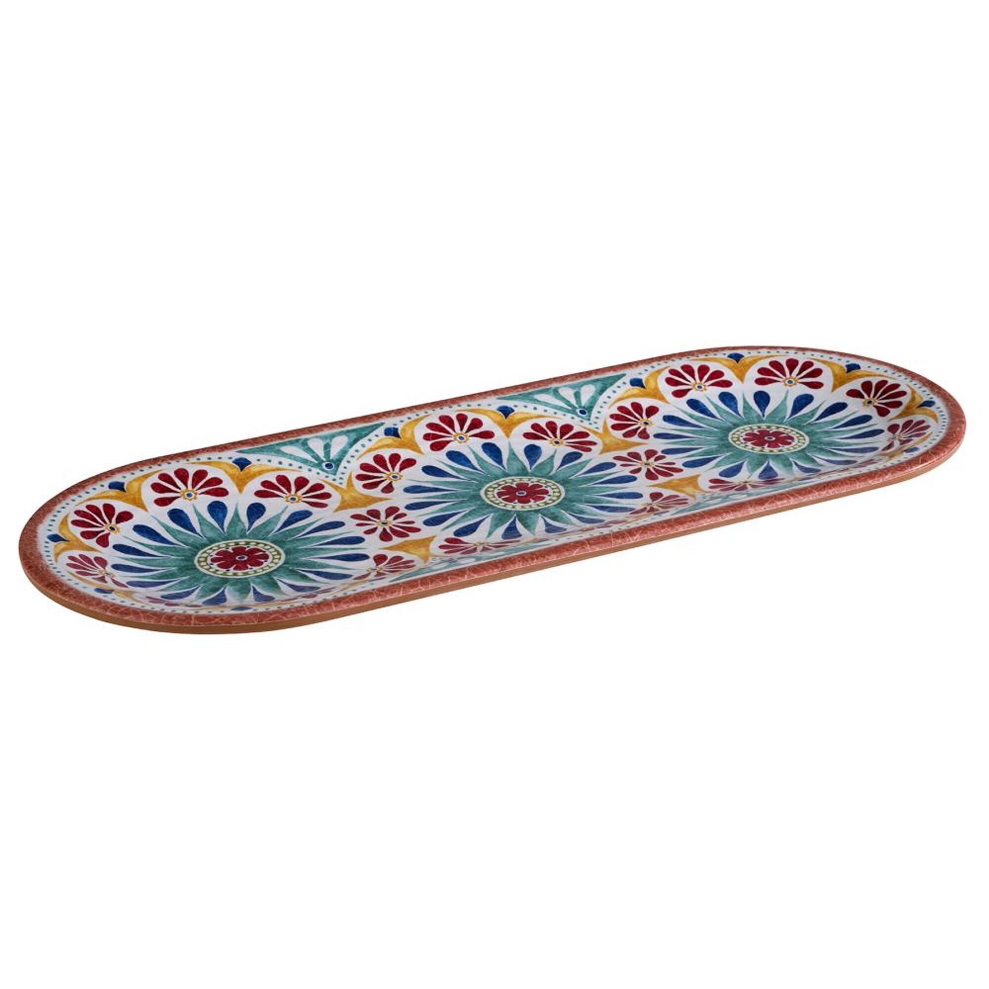(6 pièces) ARABESQUE - Assiette - Mélamine - 380x155 mm