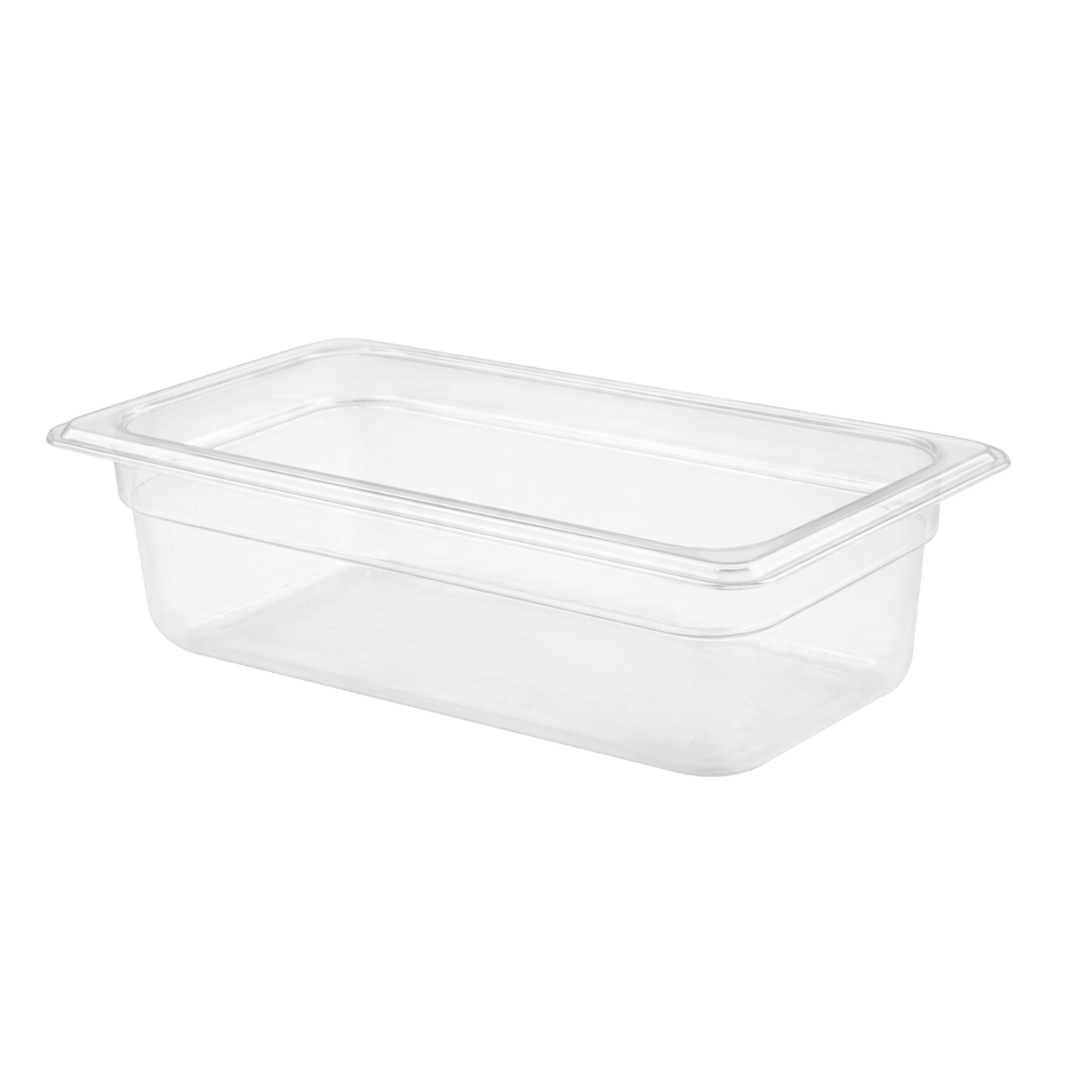(6 pièces) Bac en Polycarbonate GN 1/3 - Transparent - Hauteur : 150 mm