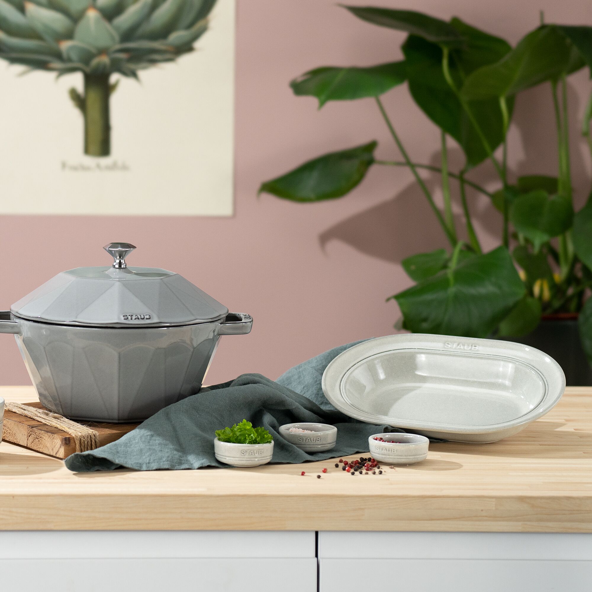 STAUB | DINING LINE - Ensemble de bols - 4 pièces - Céramique - Truffe blanche
