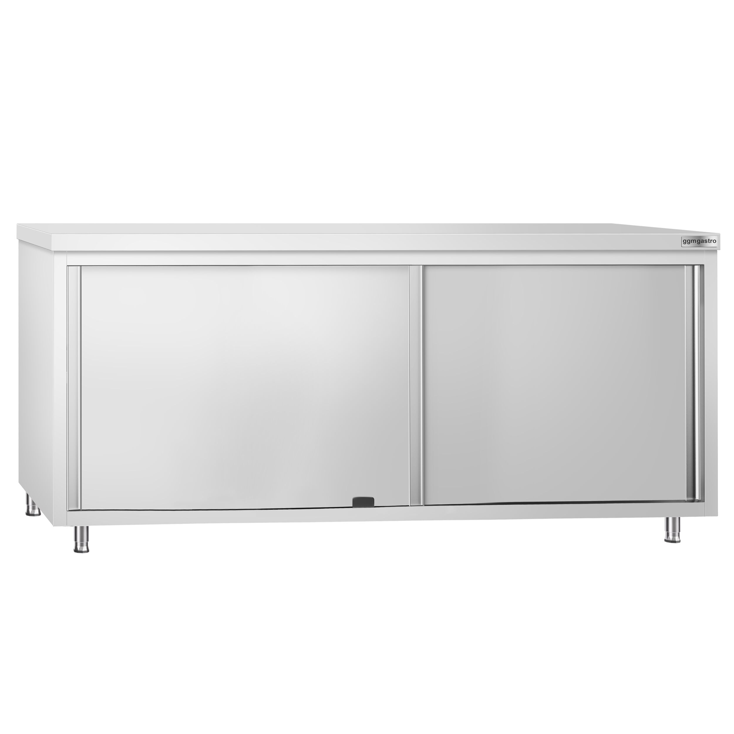 Edelstahl Arbeitsschrank PREMIUM - 2000x700mm - mit Durchreiche