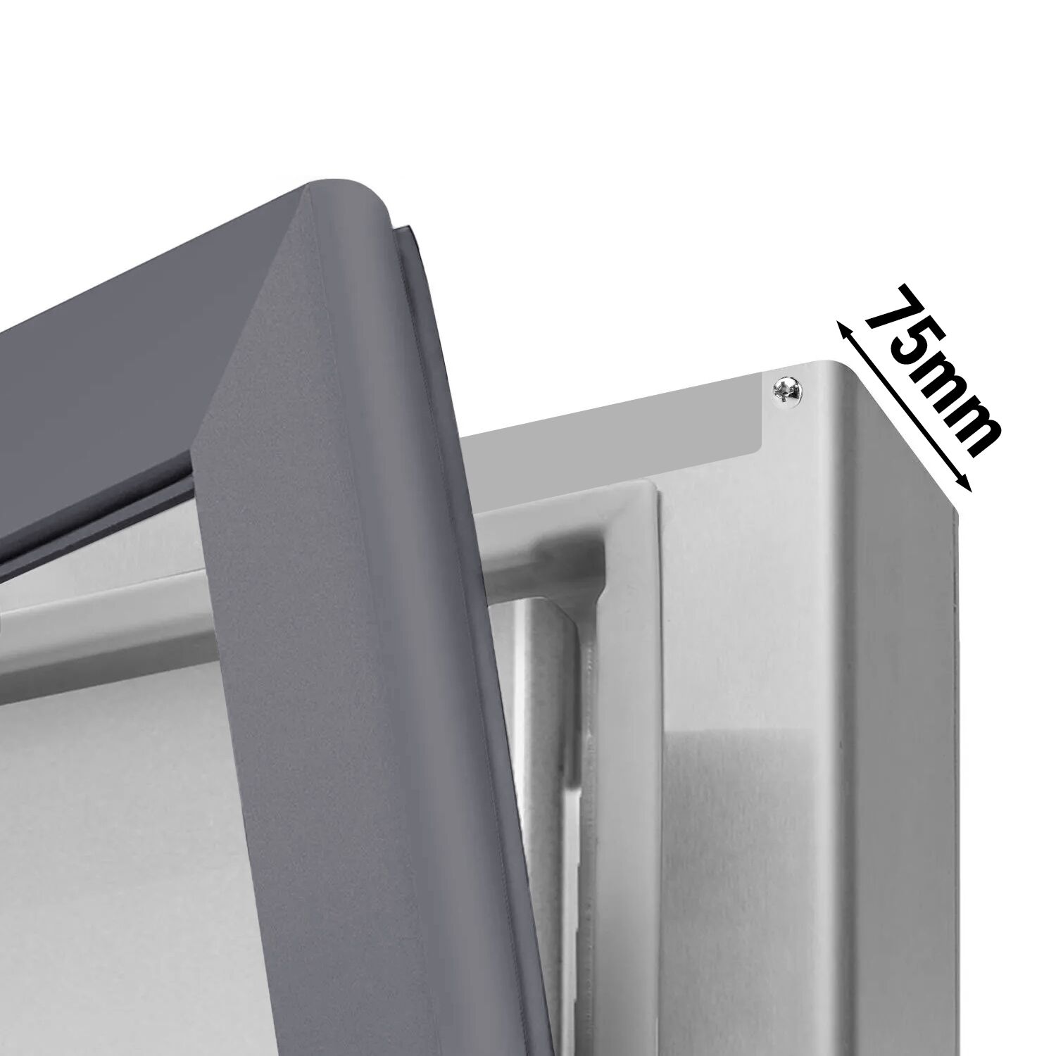 Upright Fridge Stainless steel PREMIUM - GN 2/1 - 600L - with 2 door