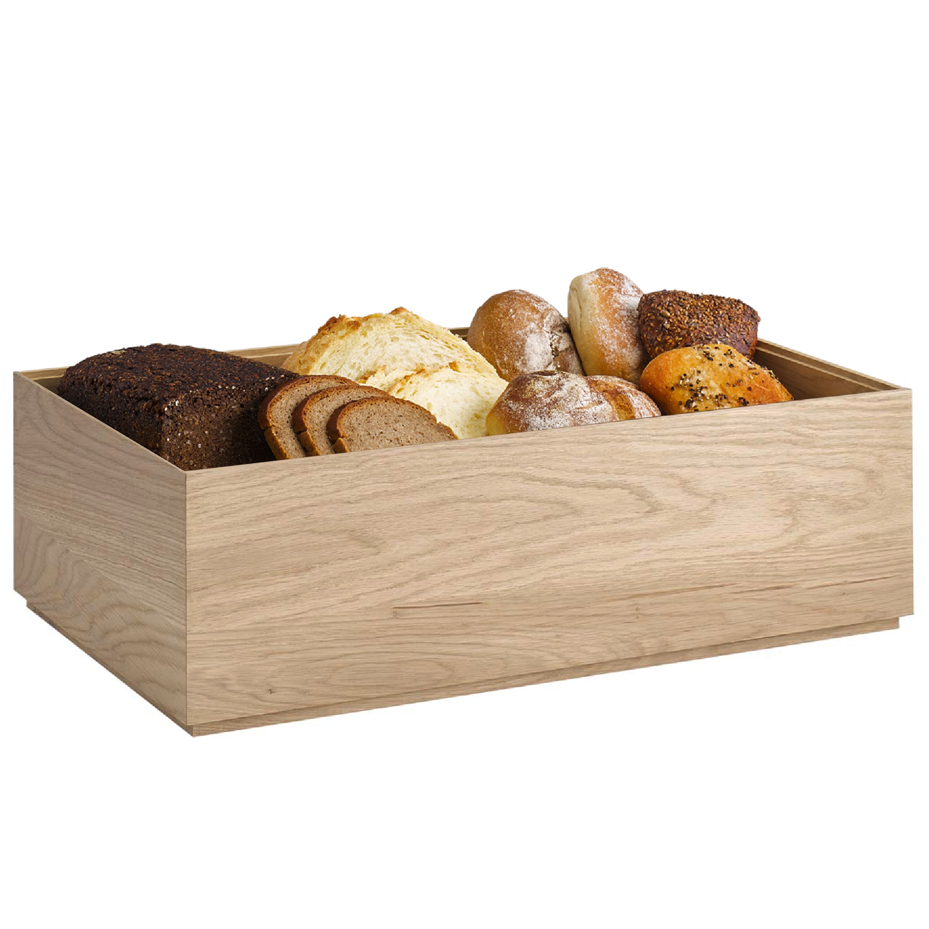 Caisse pour buffet - VALO - Bois d’acacia - Brun - Hauteur:165mm - compatible avec GN 1/1