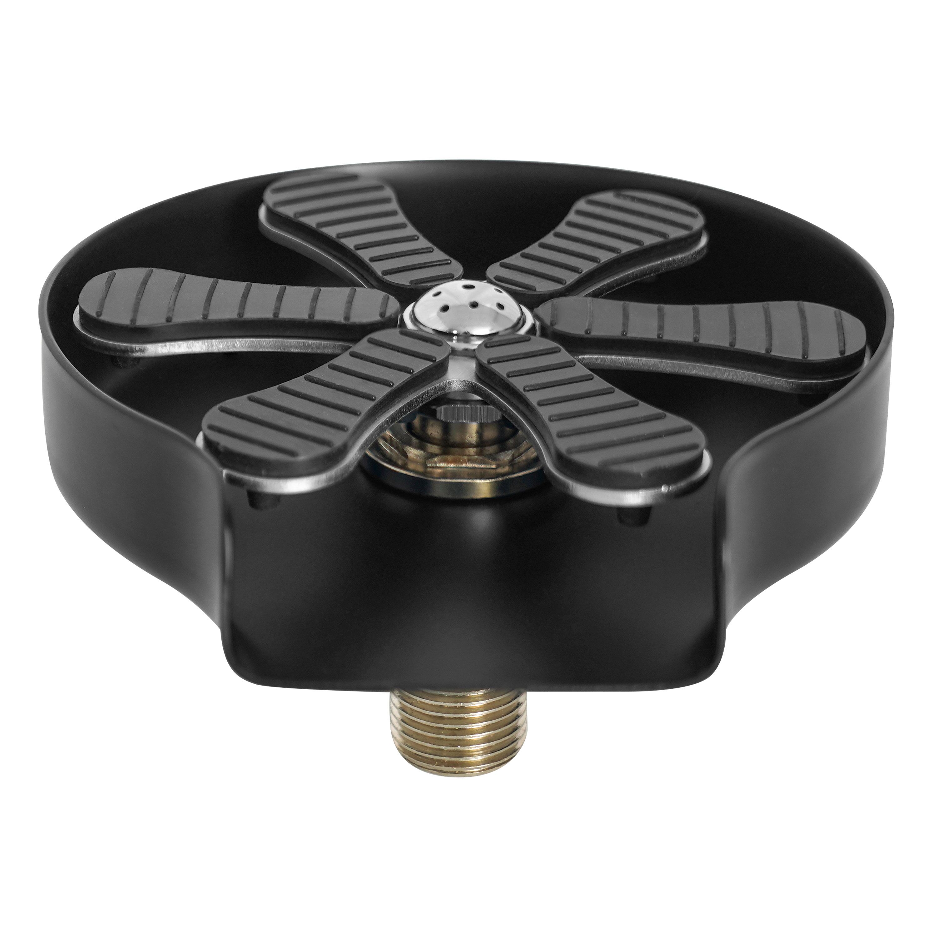 Rince-verres - avec régulateur de jet intégré - Raccord 3/8" - Noir