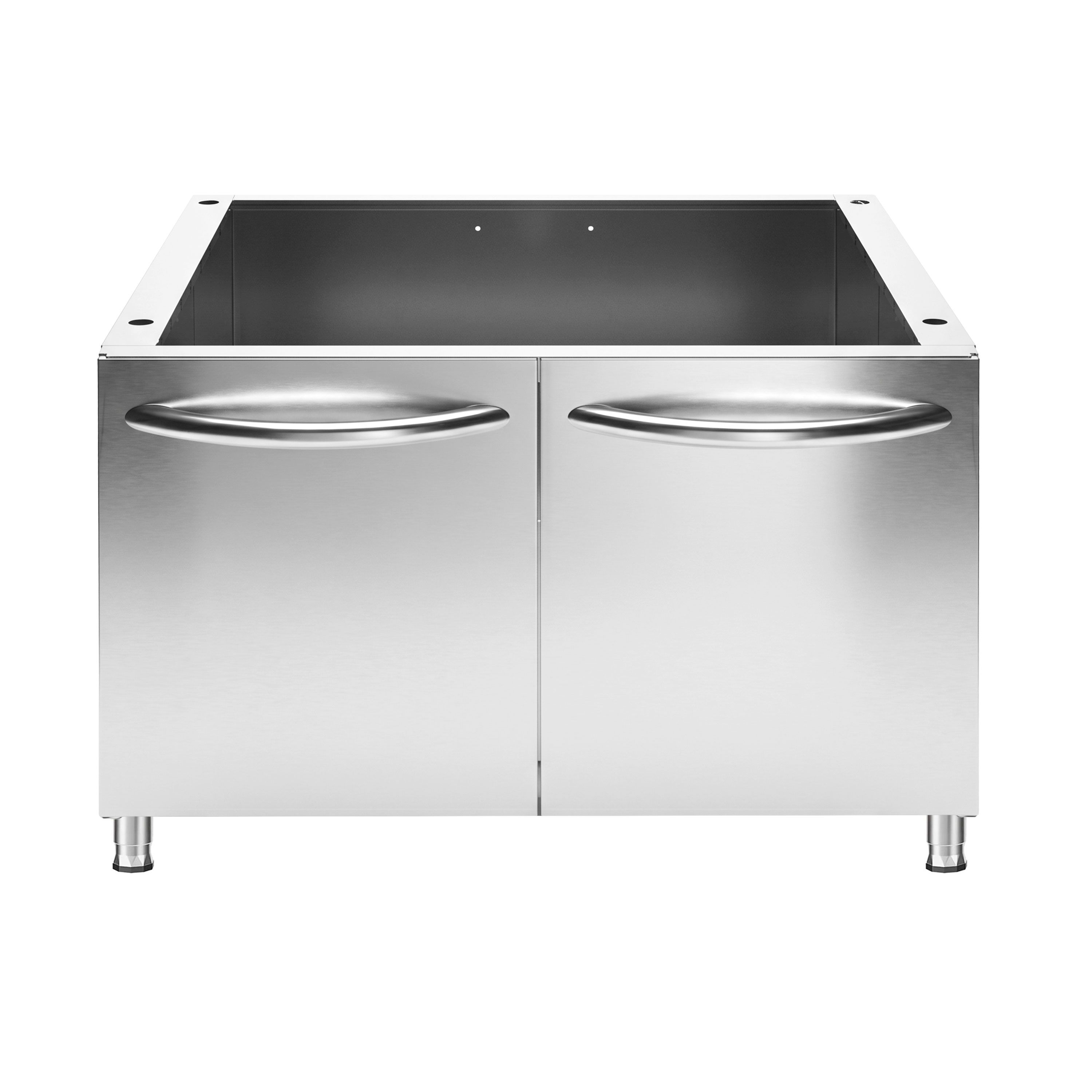 Cuisinière à gaz Künefe - 22 kW - 8 brûleurs - incl. soubassement avec 2 portes