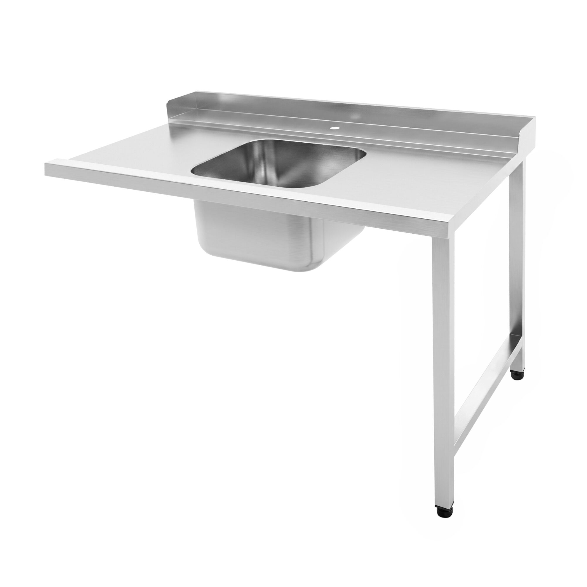 Lave-vaisselle à convoyeur - Commande électronique (affichage numérique) - 47kW - panier 500x500mm - avec tunnel de séchage - avec pompes doseuses intégrées pour détergent et produit de rinçage - Table d’entrée à gauche