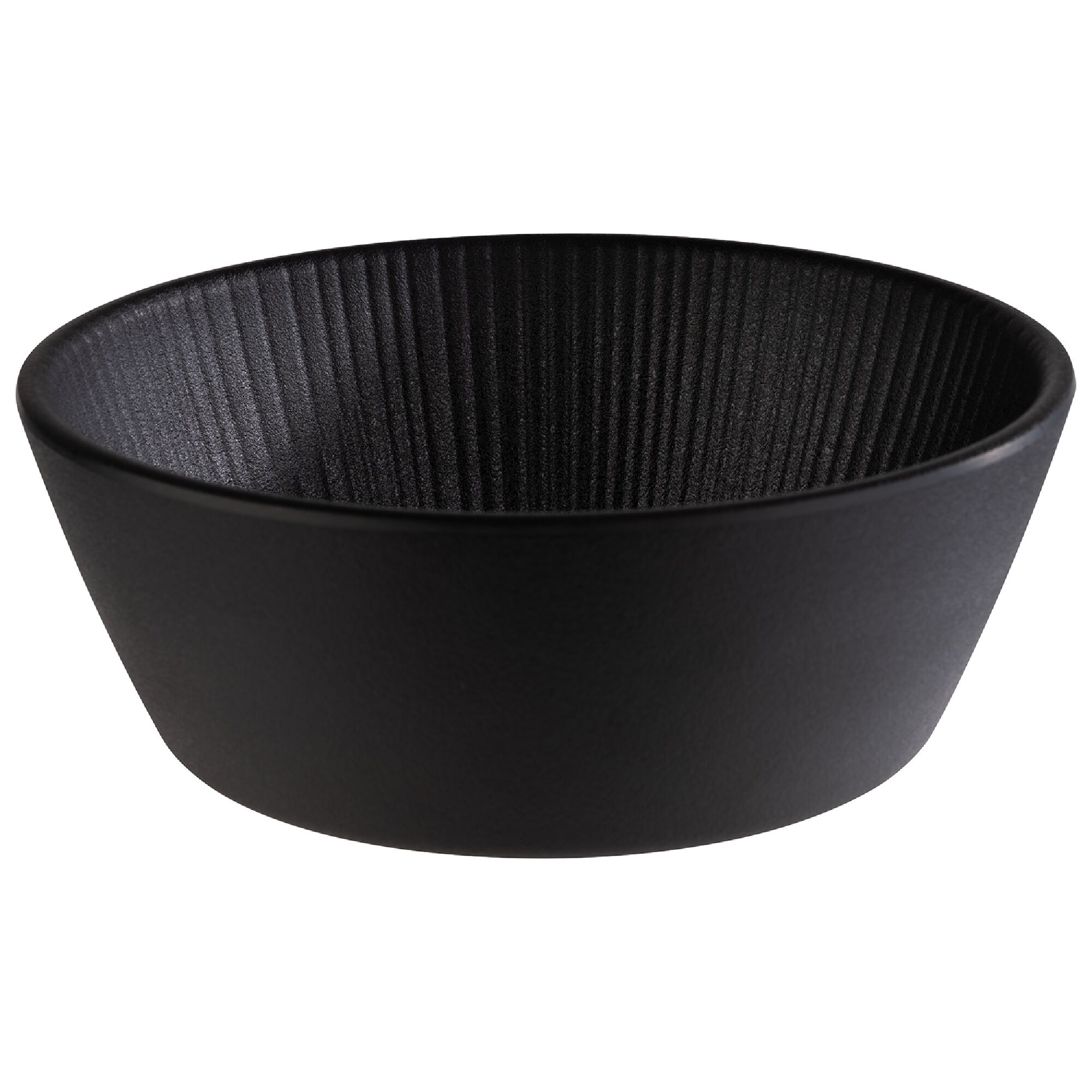 (6 pcs) Coupe - NERO - Mélamine - 450ml - carré - 155x155mm - Profondeur : 55mm - Noir
