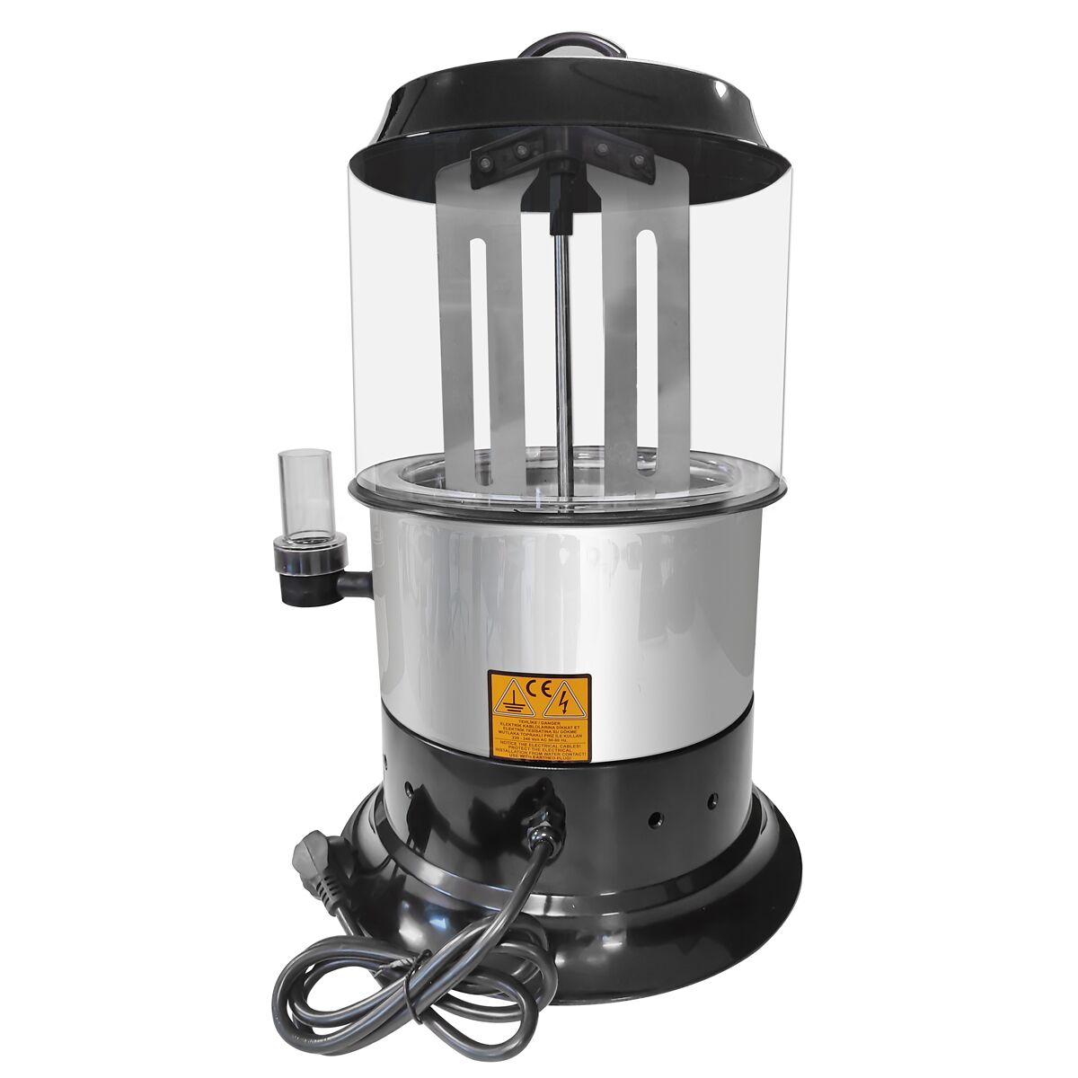 Kakaodispenser für heiße Schokolade - 9 Liter - 1,1 kW Schwarz/Silber