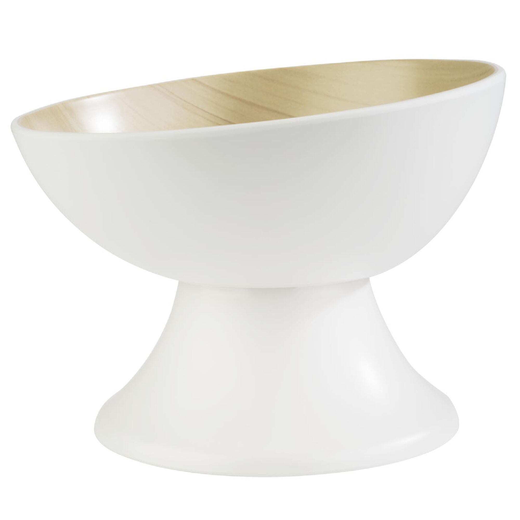(6 stuks) Schaal - FRIDA - Melamine - 1,6L - rond - Ø250mm - stapelbaar - Wit/Beige
