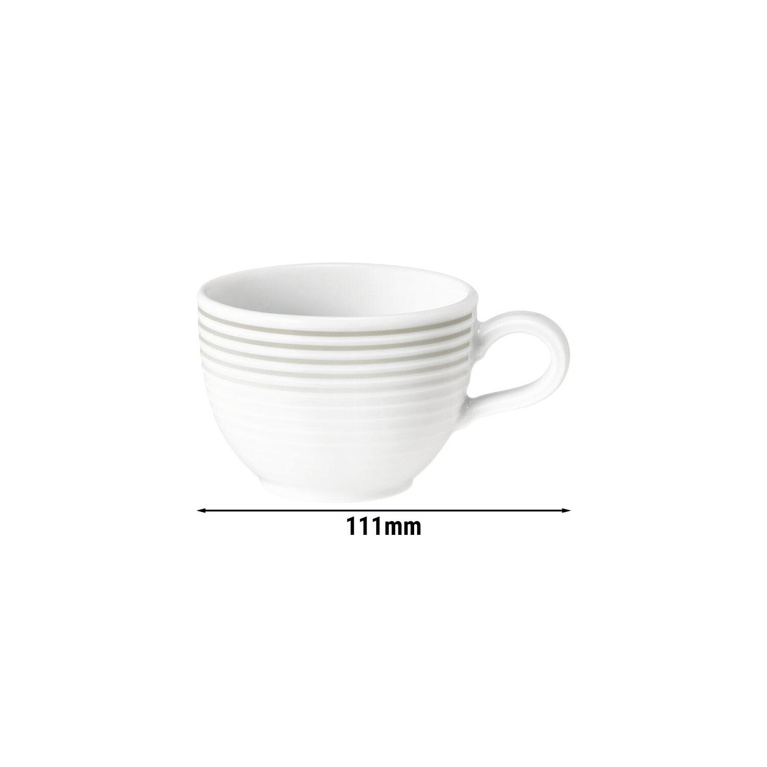 (6 pièces) SELTMANN WEIDEN | Tasse à moka Tulipe - 0,09 litre - Gris perle         