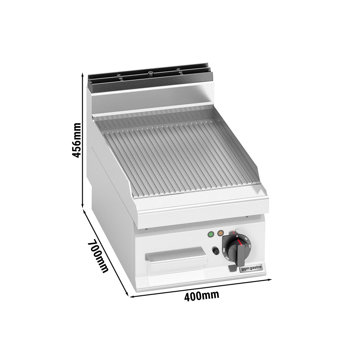 Plaque de cuisson électrique - 4,8 kW - rainurée