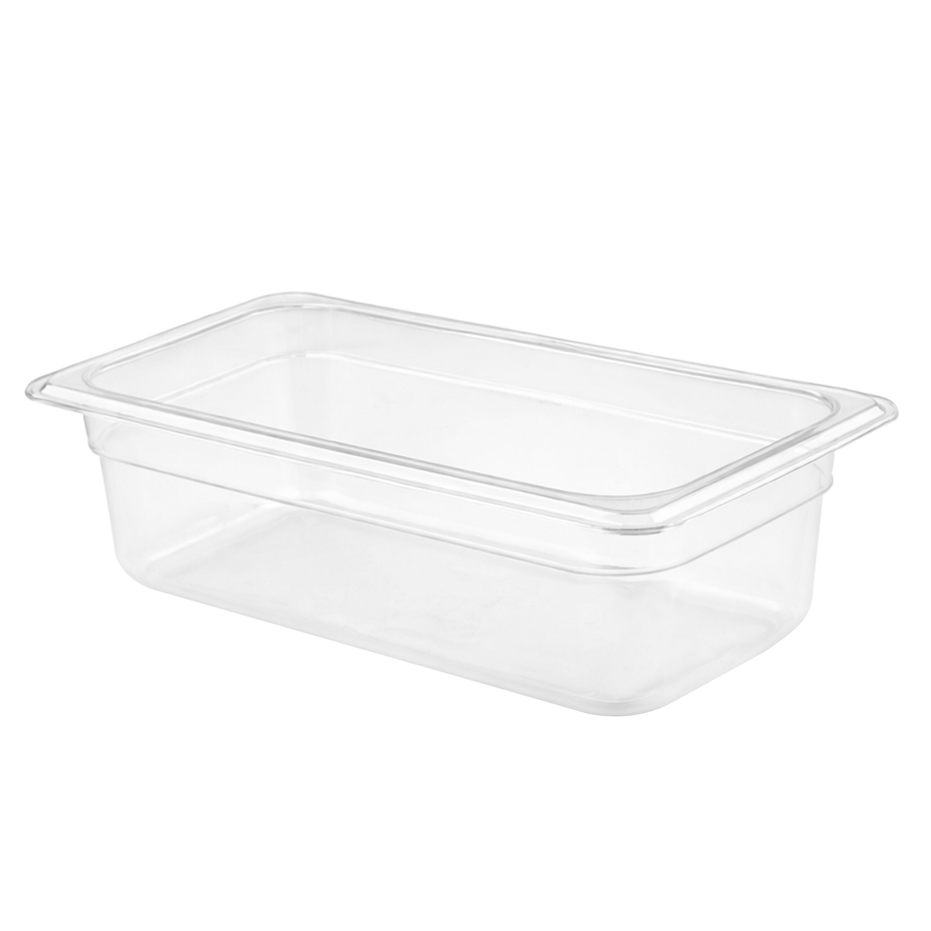 (6 pièces) Bac en Polypropylène - GN 1/3 - Translucide - 5,3 L - Hauteur : 150 mm