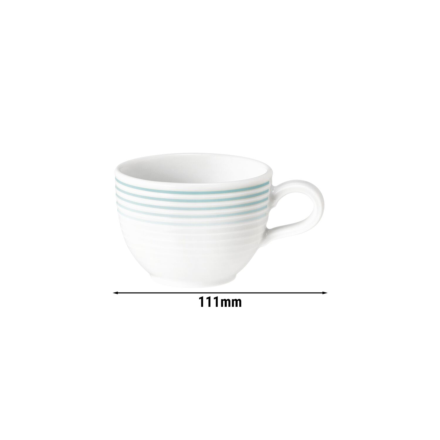 (6 pcs) SELTMANN WEIDEN | Tasse à moka Tulipe – 90 ml – Bleu arctique