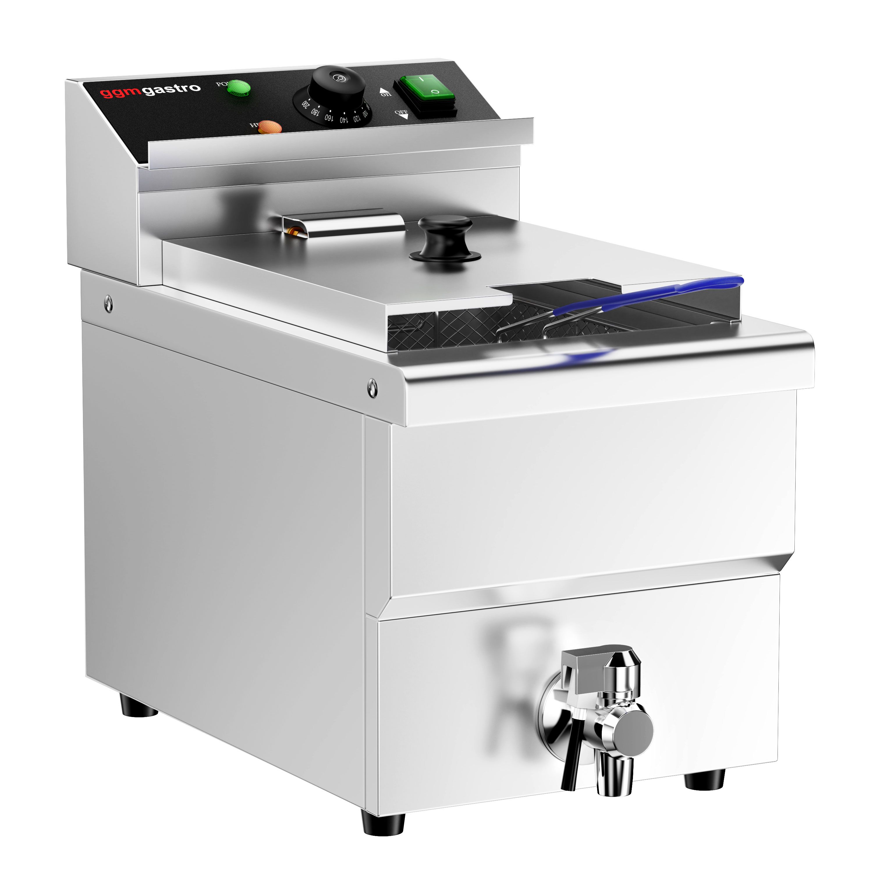 Friteuse électrique – 8 litres – 3,25 kW – avec robinet de vidange