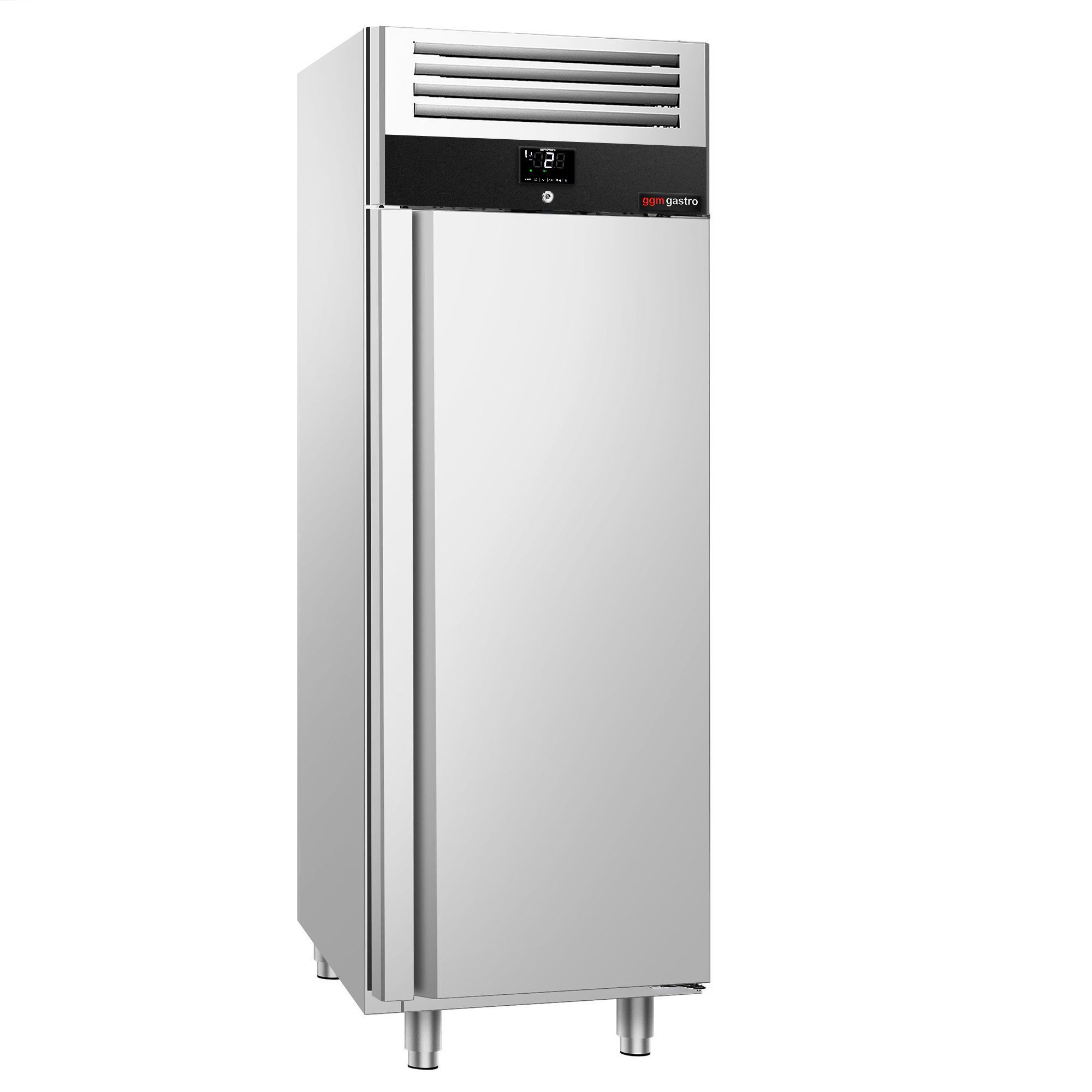 Upright Fridge Stainless steel PREMIUM - GN 2/1 - 600L - with 2 door
