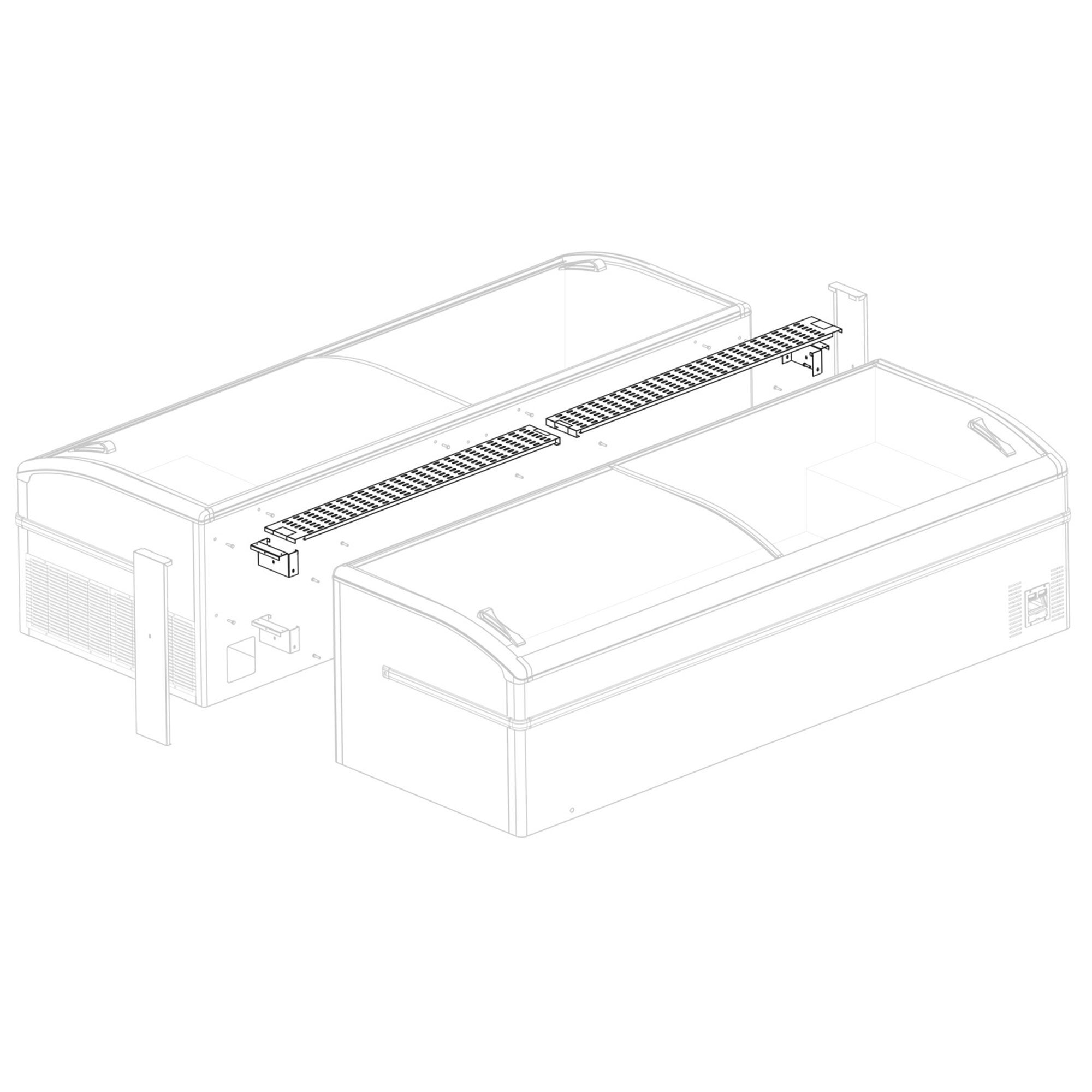 Barrette de connexion pour coffres frigorifiques - Couvercle - Blanc - pour TMI400-E