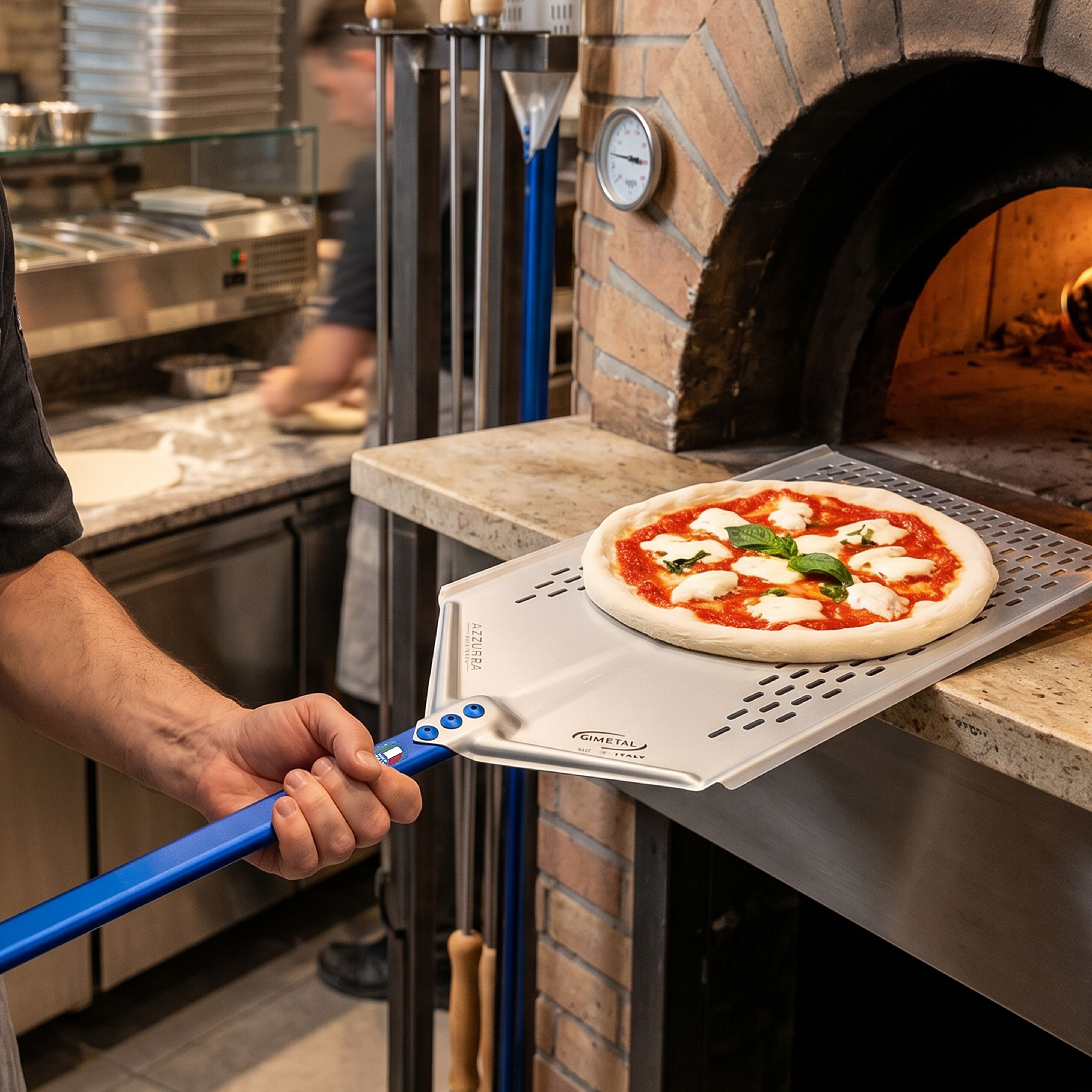 Pizza Peel - AZZURRA - Aluminium - 600x400mm - perforated