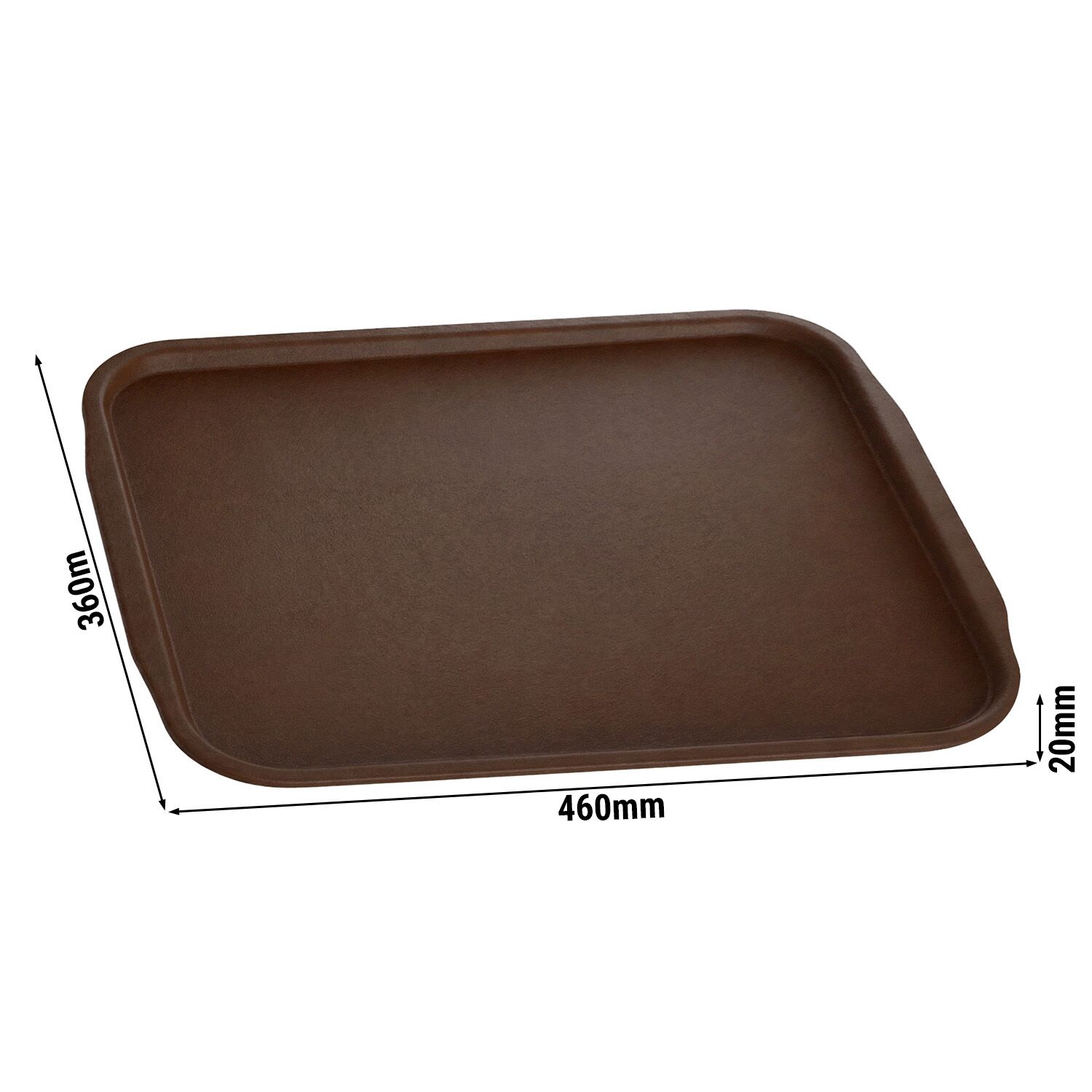 (10 pièces) Plateau De Service - Marron - 460 x 360 mm