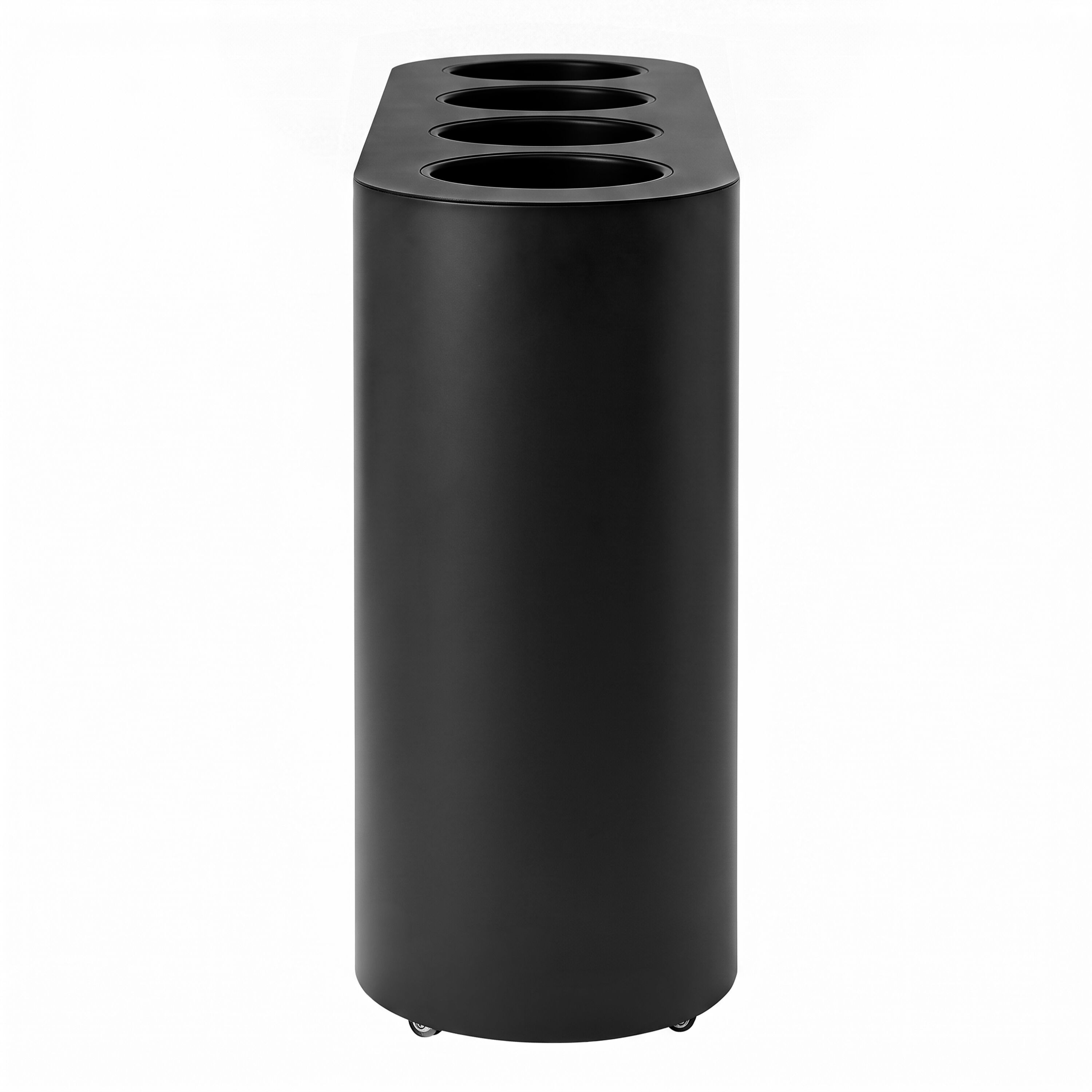 Waste sorting system – 4 bins, 30 litres each – Black
