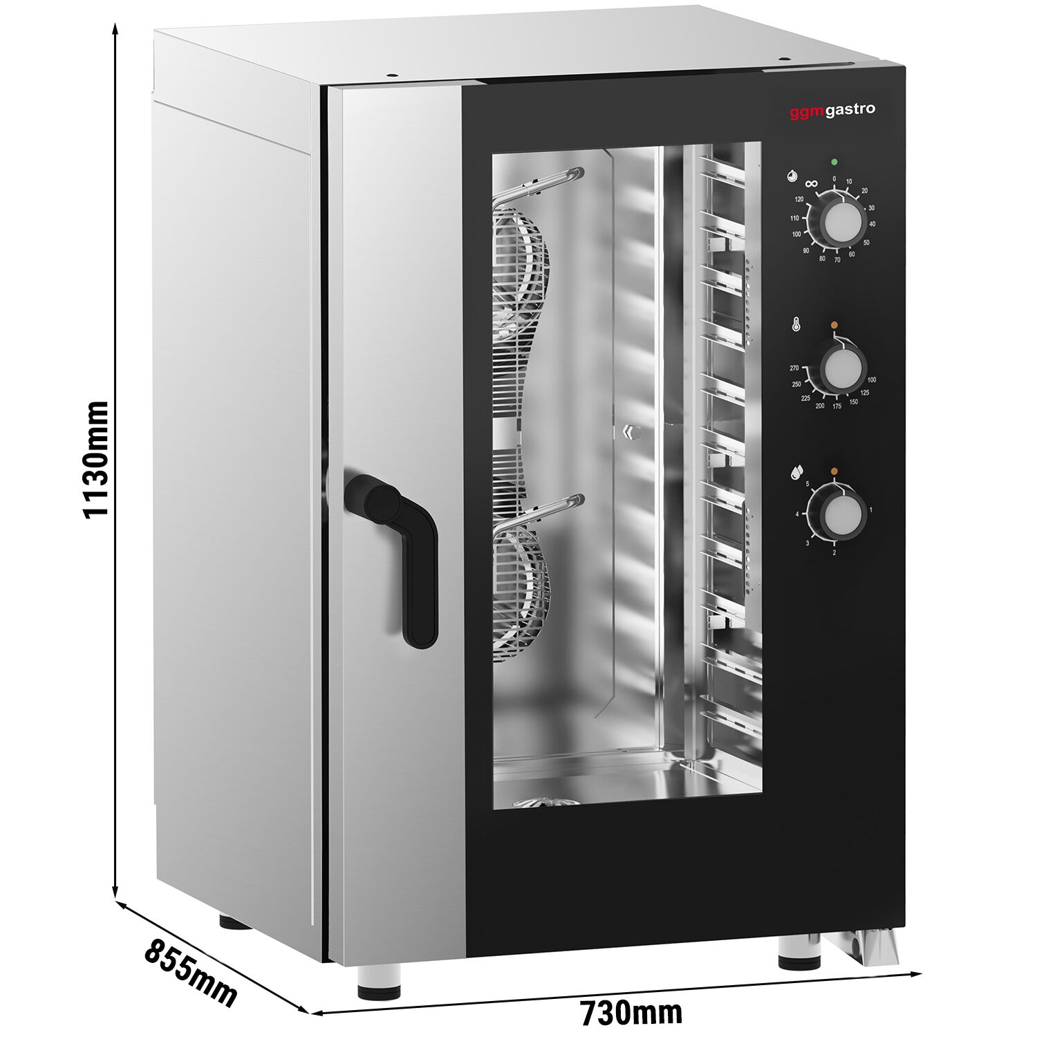 Electric Commercial Combi Oven - Manual Controls - 11x GN 1/1