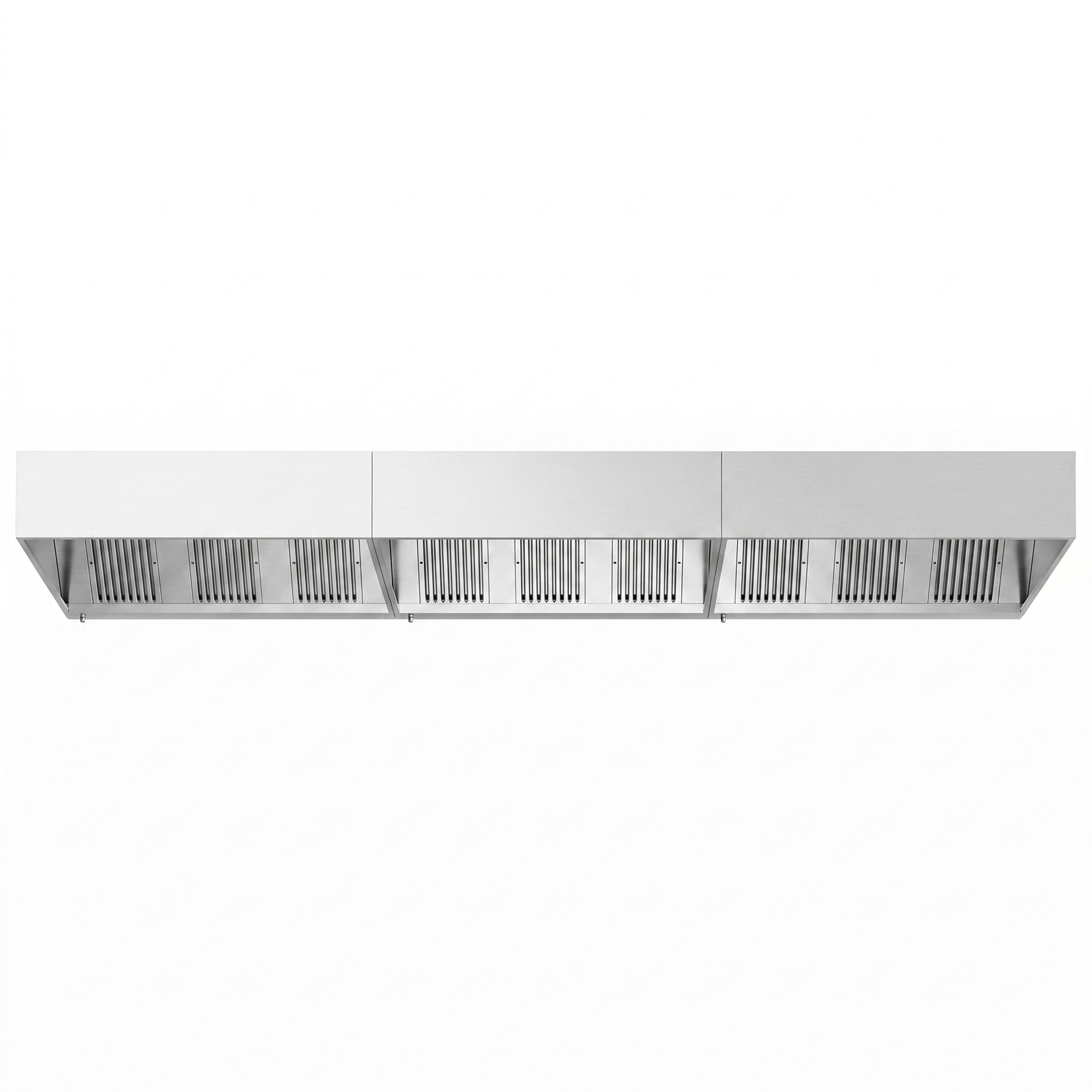 Commercial Wall-Mounted Extractor Hood – 5600mm – with Baffle Filters & Lighting