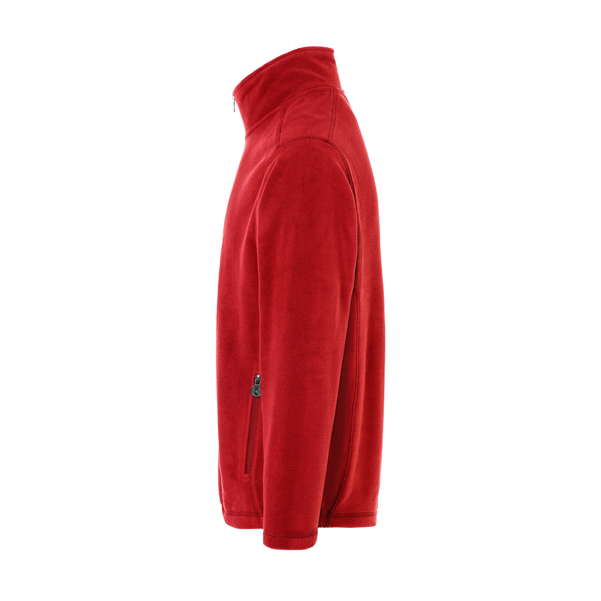 KARLOWSKY | Men's Work Fleece Jacket – Red - XXL - Recycled Polyester - 60°C Washable