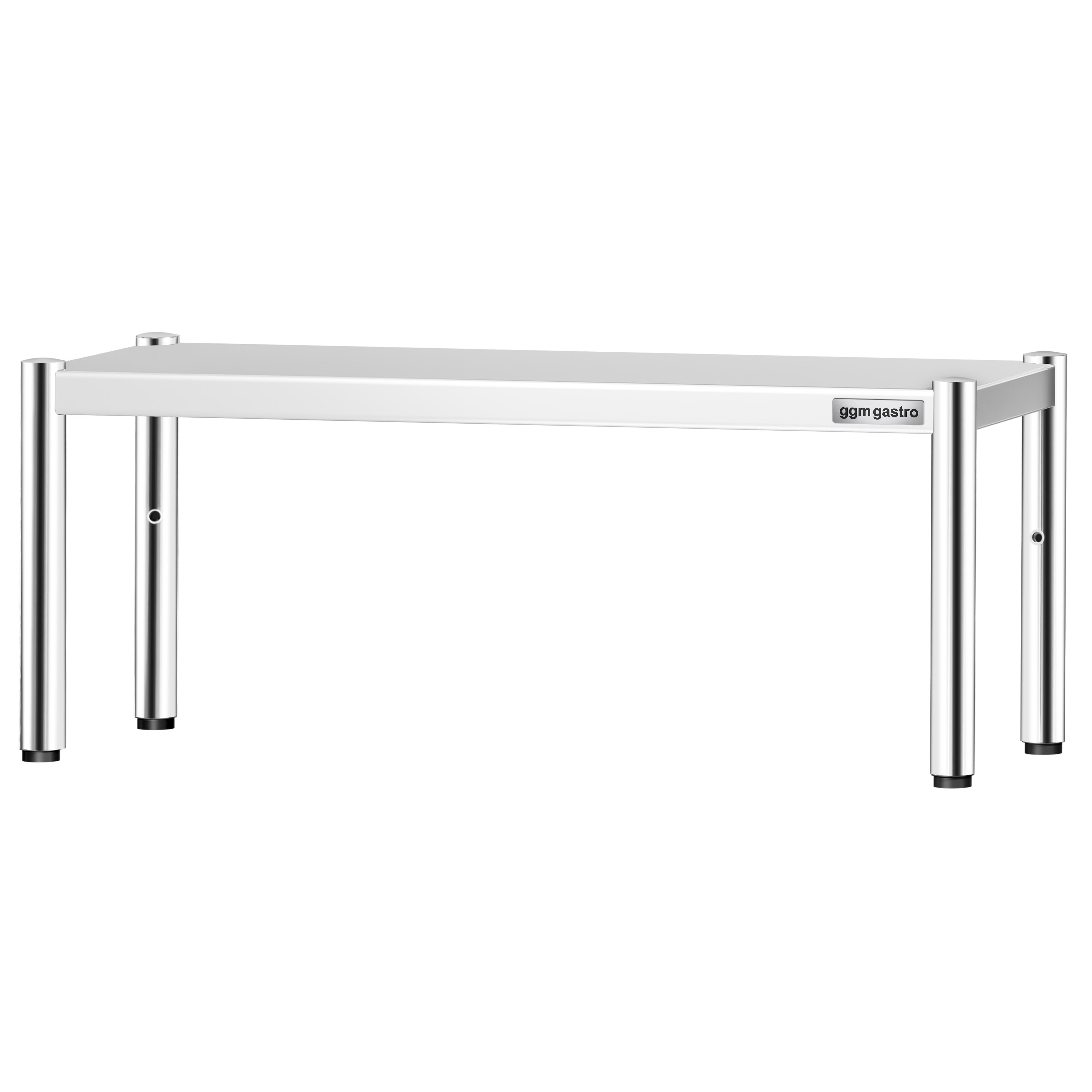 Étagère supérieure en inox – 1 niveau – 1200 × 370 mm – hauteur réglable