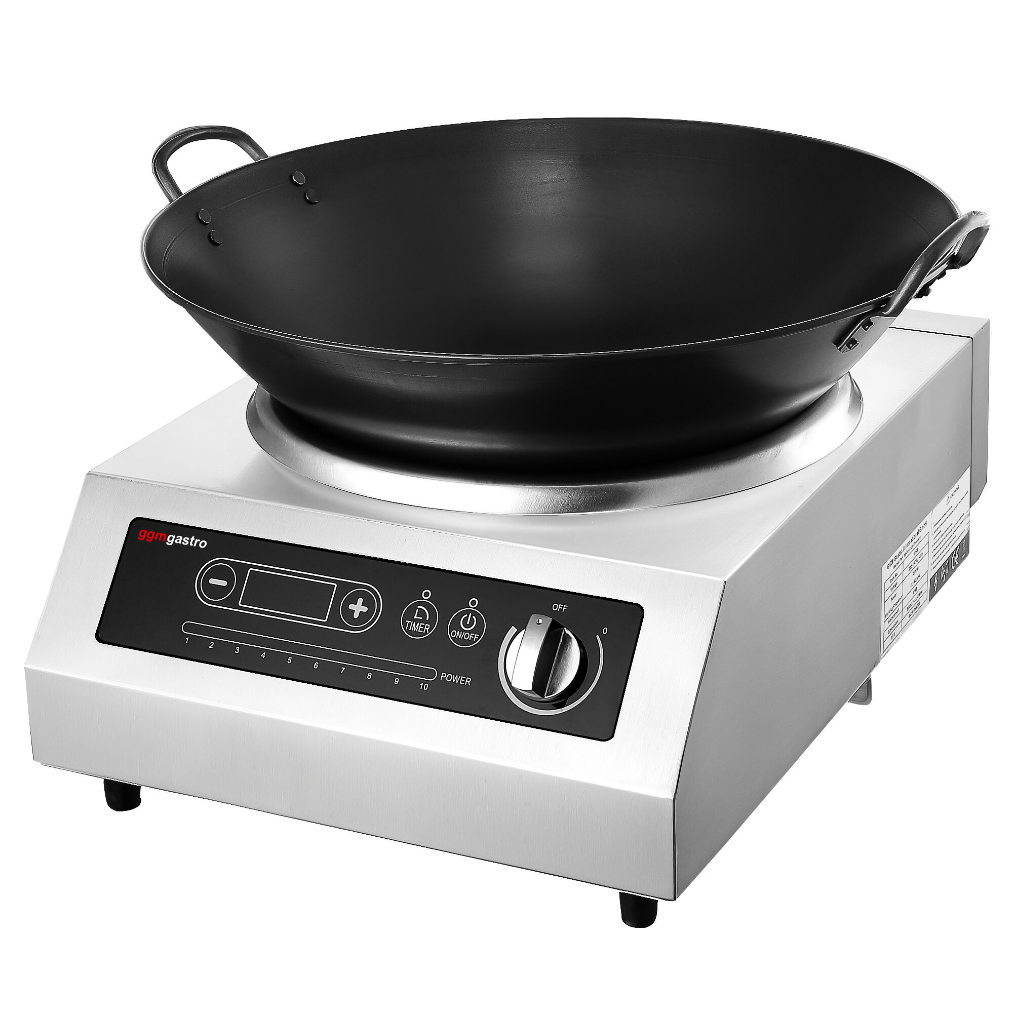(2 pièces) Wok à induction - 3,5 kW - avec wok