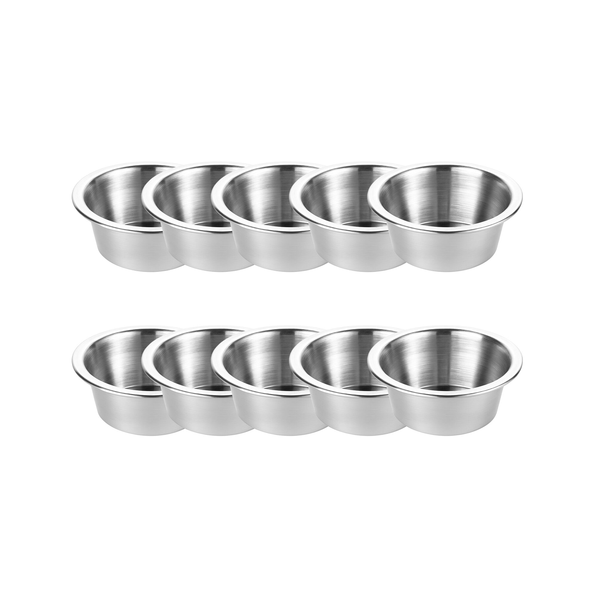 (10 pièces) Mini coupelle à dip – Ø 60 mm – inox