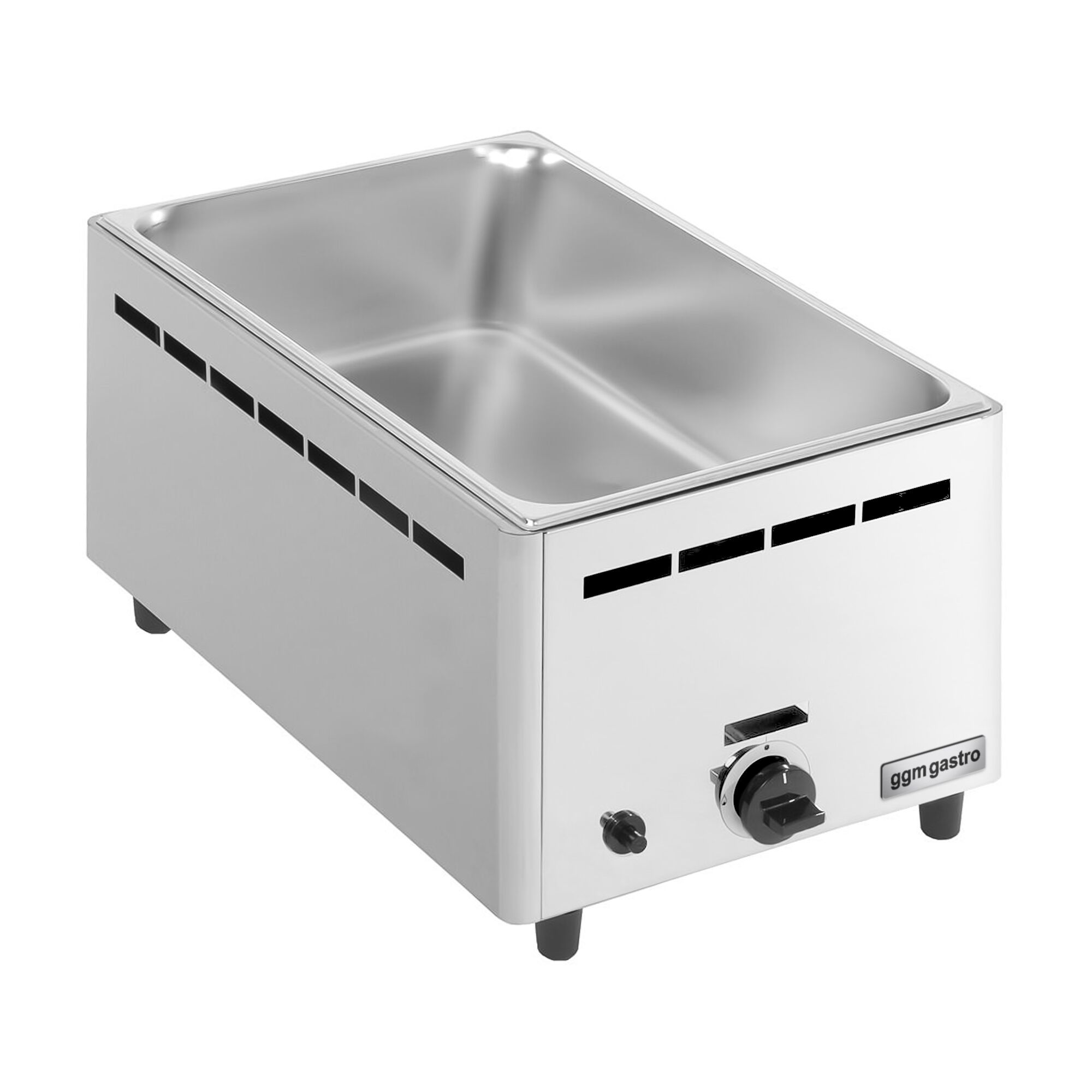 Bain-marie à gaz - 2,75 kW - GN 1/1 avec Hauteur 150 mm