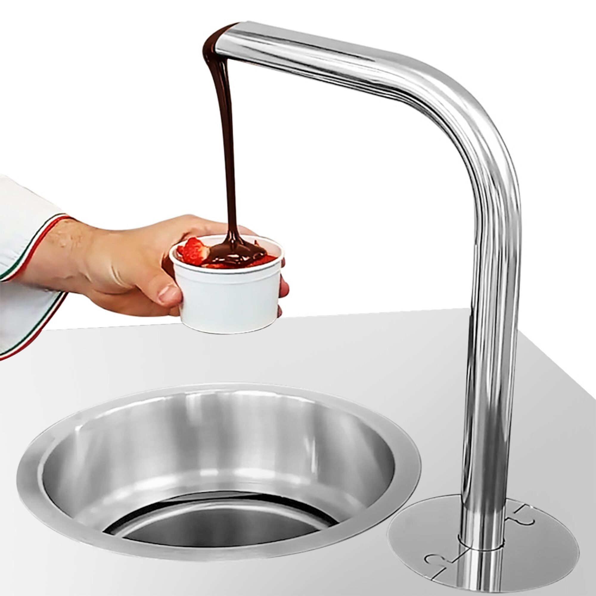 Distributeur de chocolat chaud professionnel - 5kg - 0,95kW - avec 1 robinet de service
