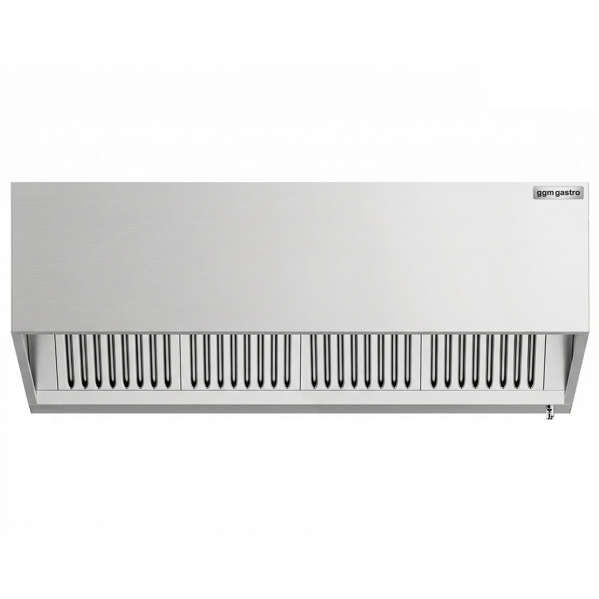 Induction box hood - 2000mm - with filter & light - without motor