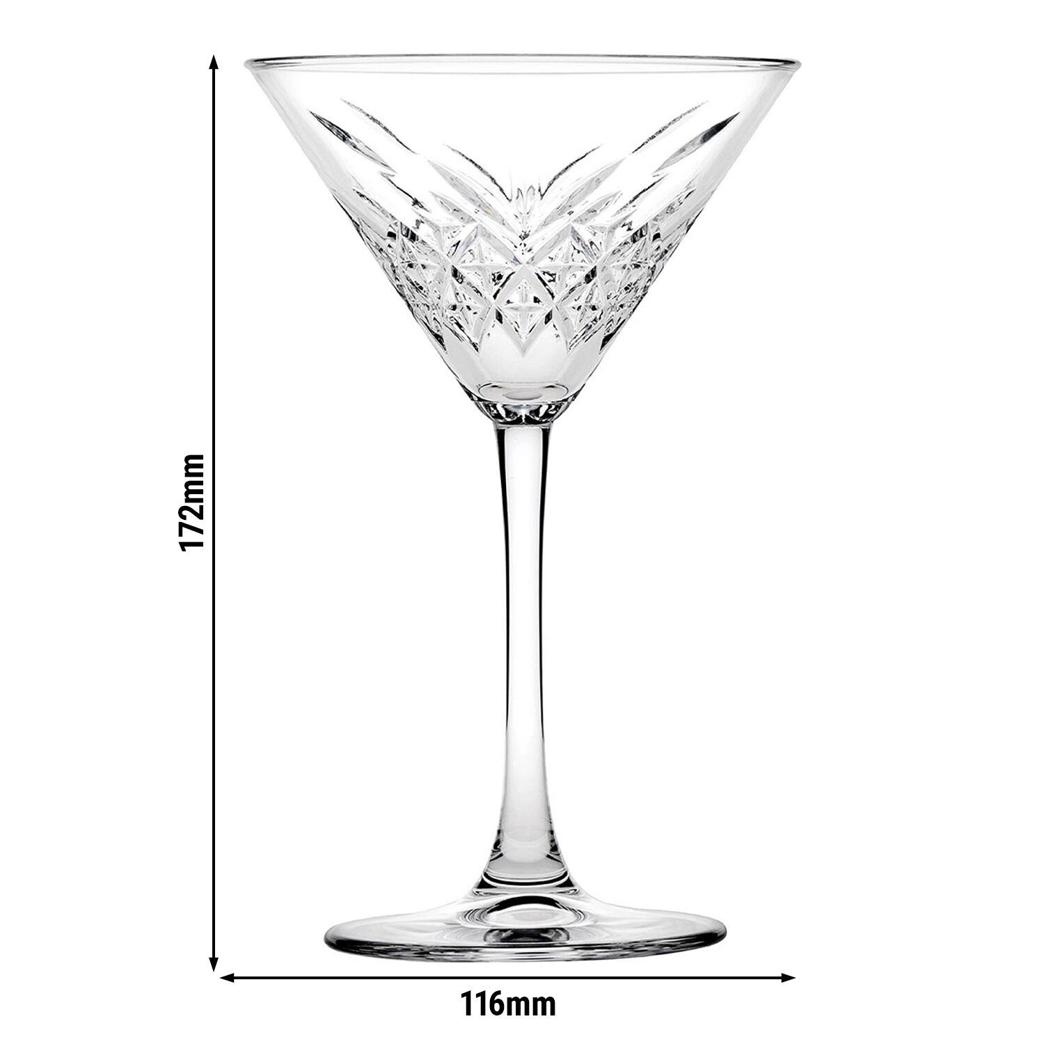 (12 pièces) Verre à martini - TIMELESS - 230 ml