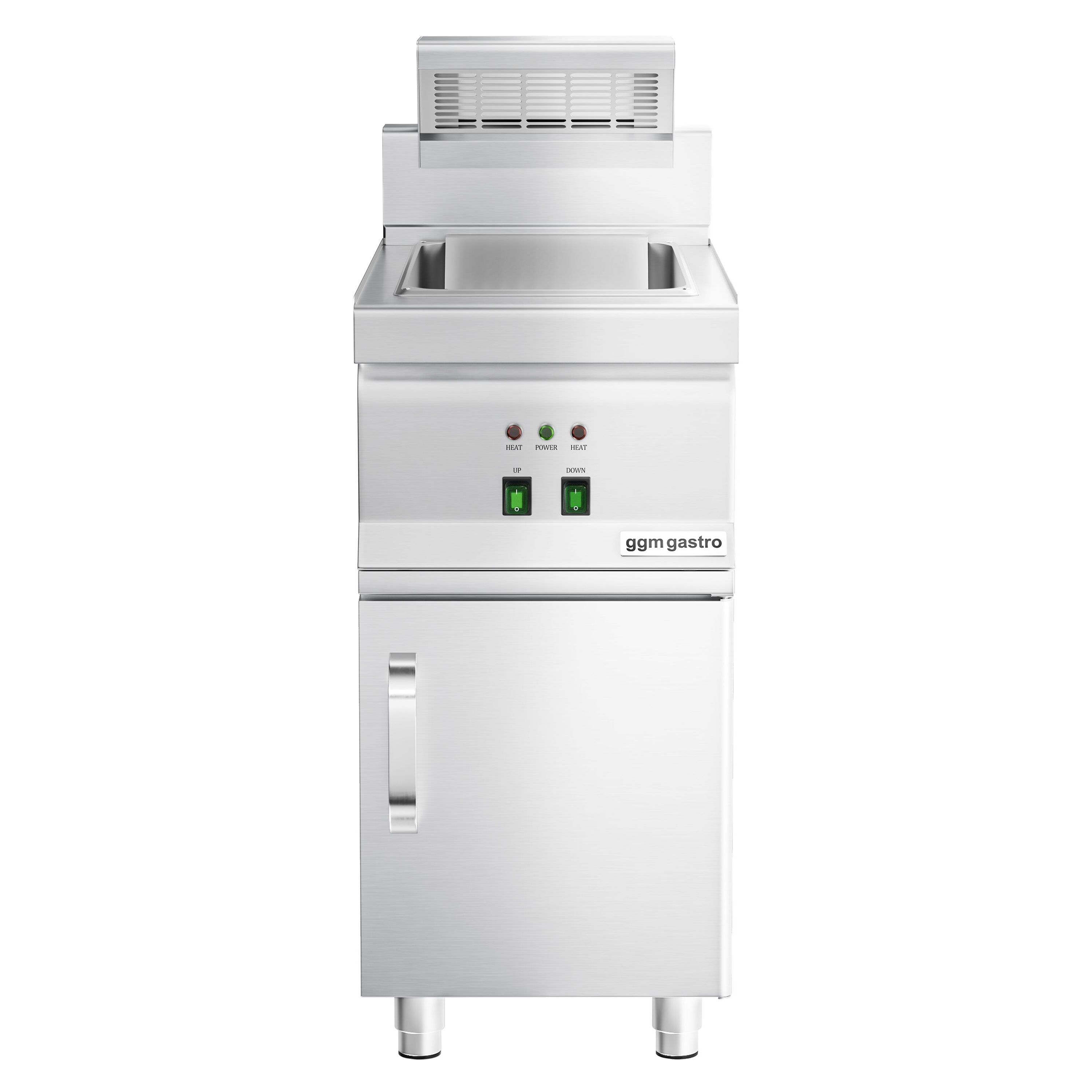 Elektrische Friteswarmer - 1,17kW - 1x GN 1/2 - op onderkast - met 1 deur
