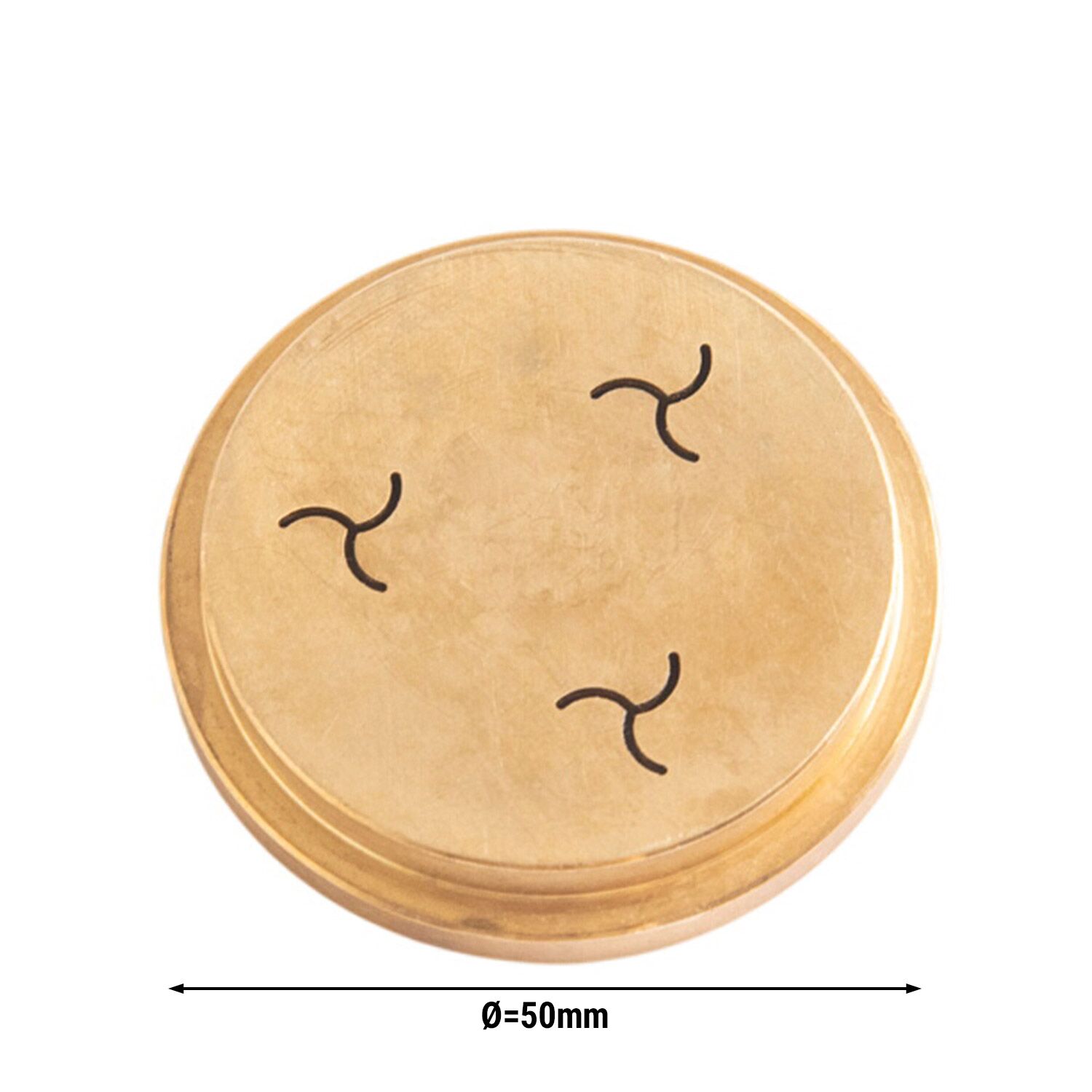 Disque pour la mise en forme des pâtes - Fusilli 9mm - adapté au NMH5 - Ø 50mm