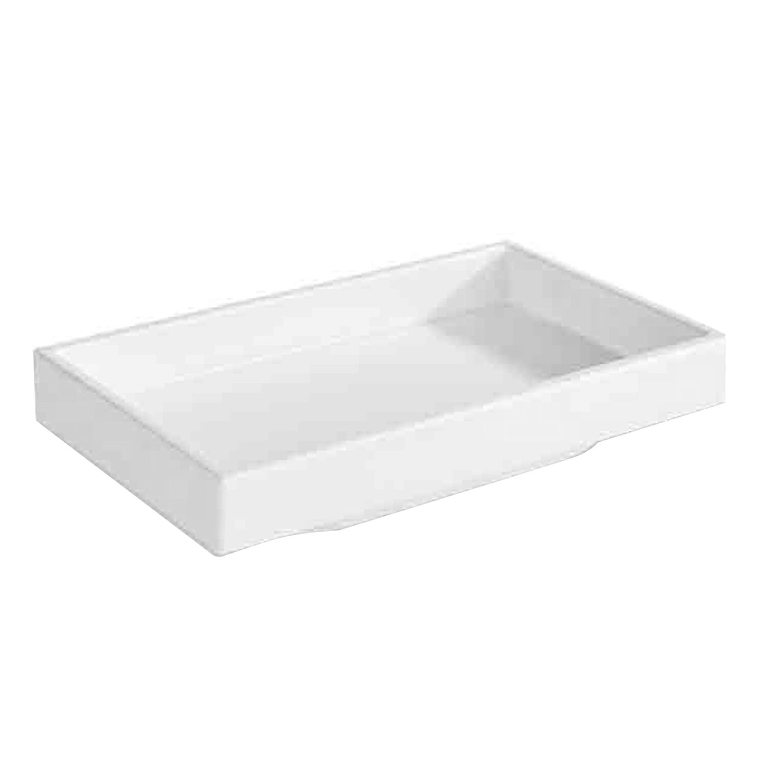 (6 pcs) Coupe - ASIA PLUS - Mélamine - rectangulaire - 155x95mm - Profondeur : 30mm - 150ml - Blanc