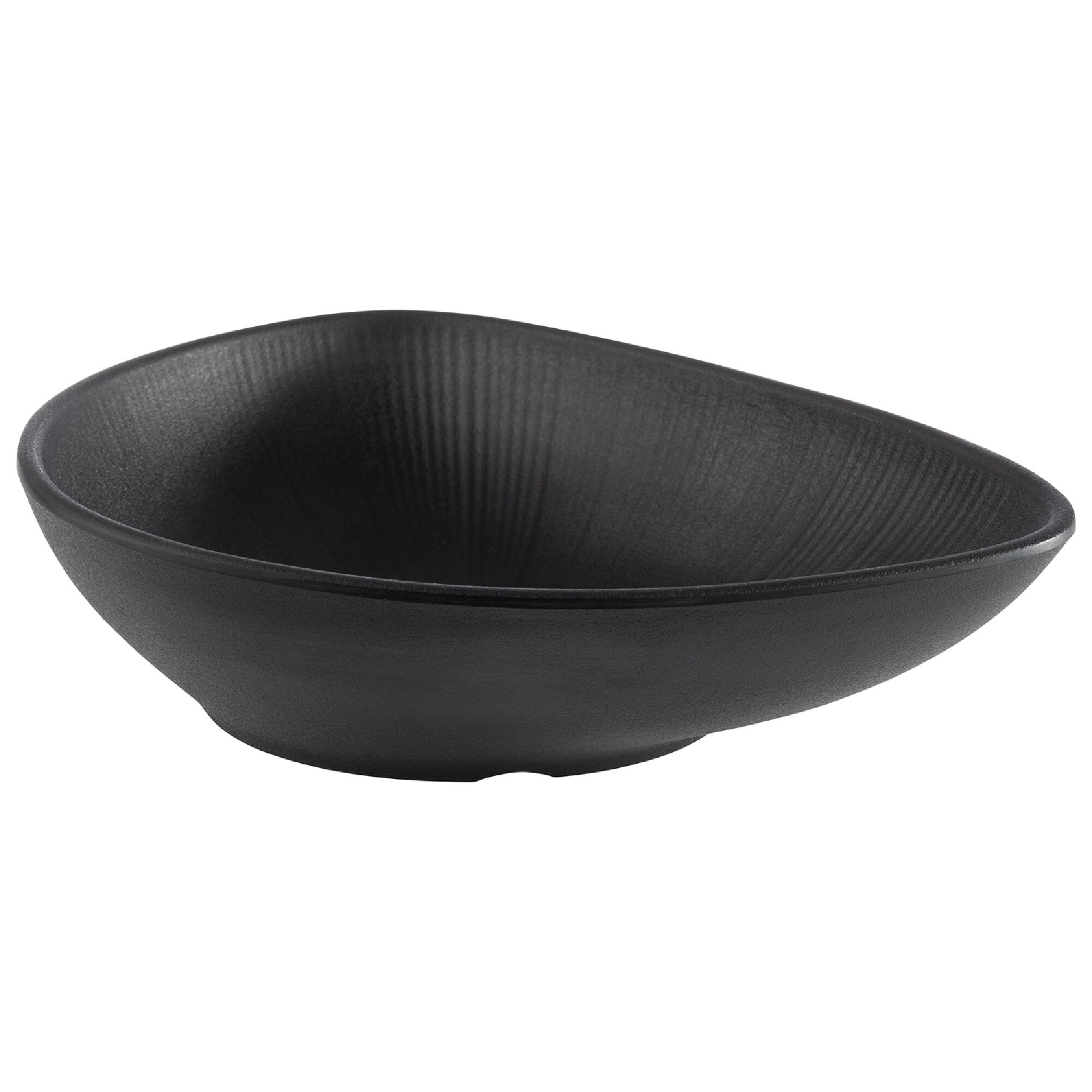 (6 pcs) Coupe - NERO - Mélamine - 0,6L - 230x180mm - Profondeur : 50mm - Noir
