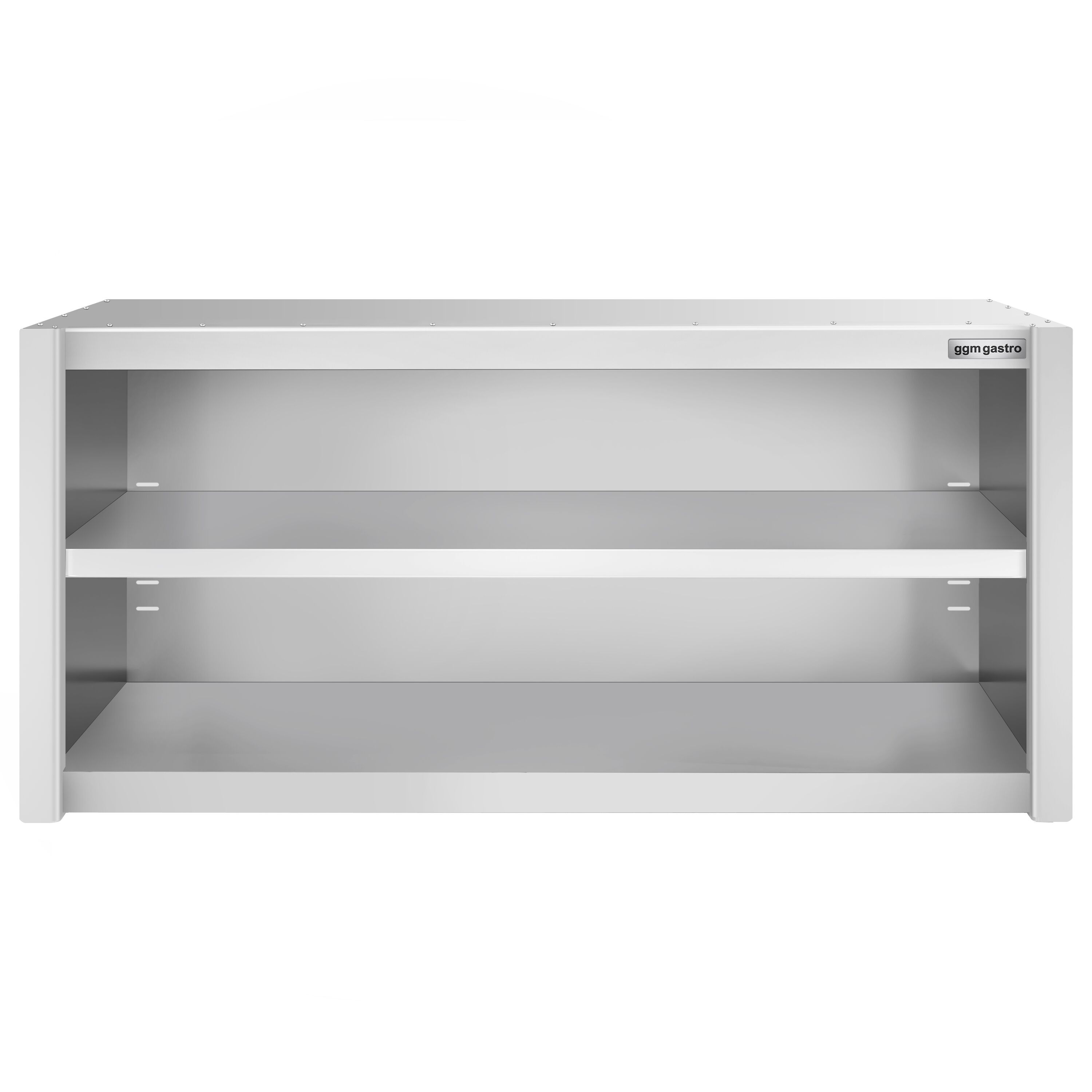 Armoire murale en acier inoxydable PREMIUM - 1400x400mm - sans portes (ouvert) - 650mm de haut