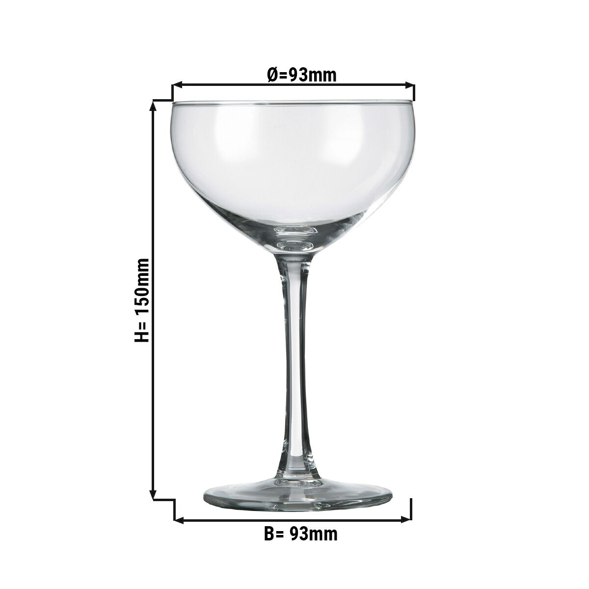 (12 pcs) Coupe à champagne - SPECIALS - 240 ml