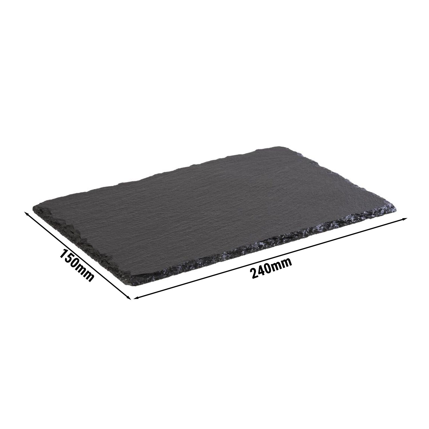 (6 pcs) Plateau en ardoise naturelle - Ardoise naturelle - 240x150mm