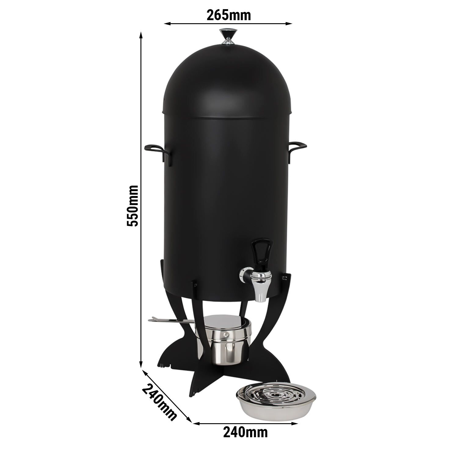 Dryckesdispenser - 5 liter - svart