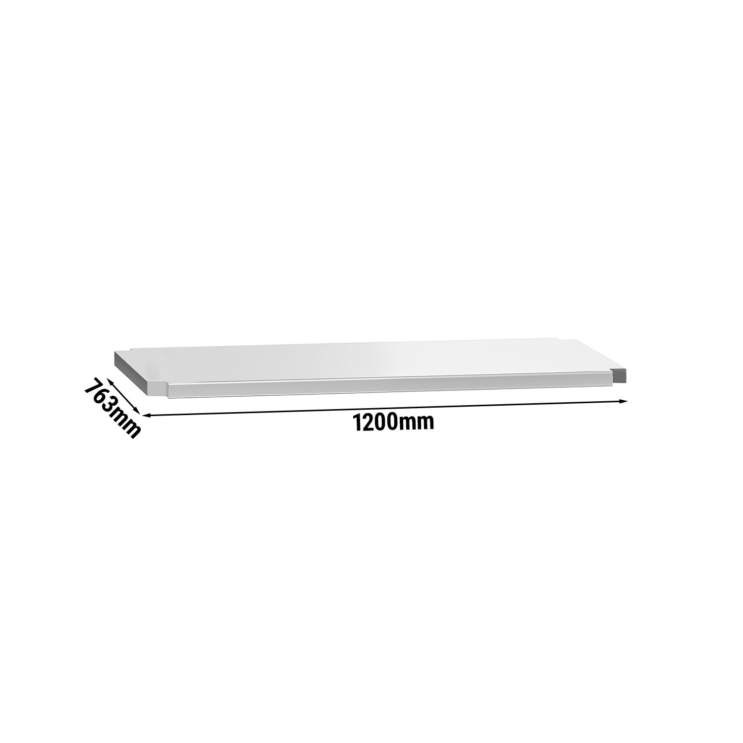 Étagère intermédiaire - 1200 x 763 mm - compatible avec tables de travail ATK128 & ATK128A