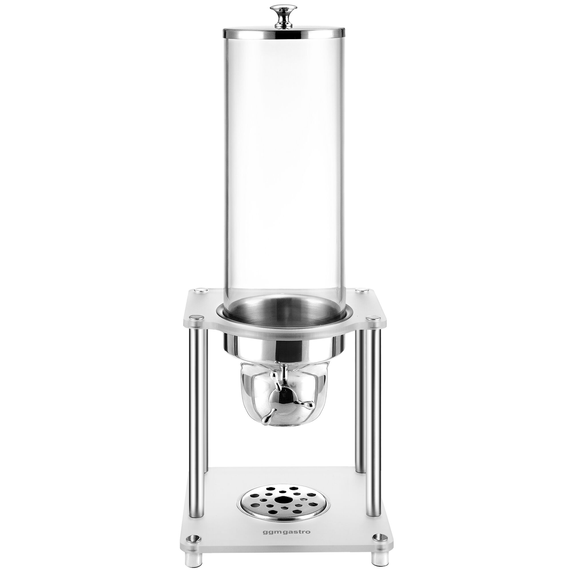 Distributeur de céréales – récipient en plastique – 3,7 litres – Argent