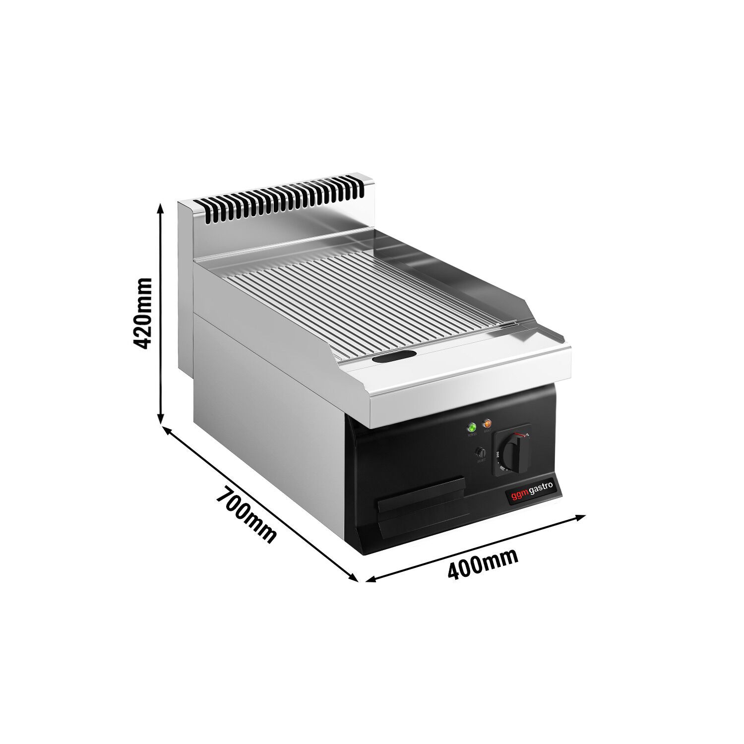 Plaque de cuisson électrique - 3,6 kW - rainurée