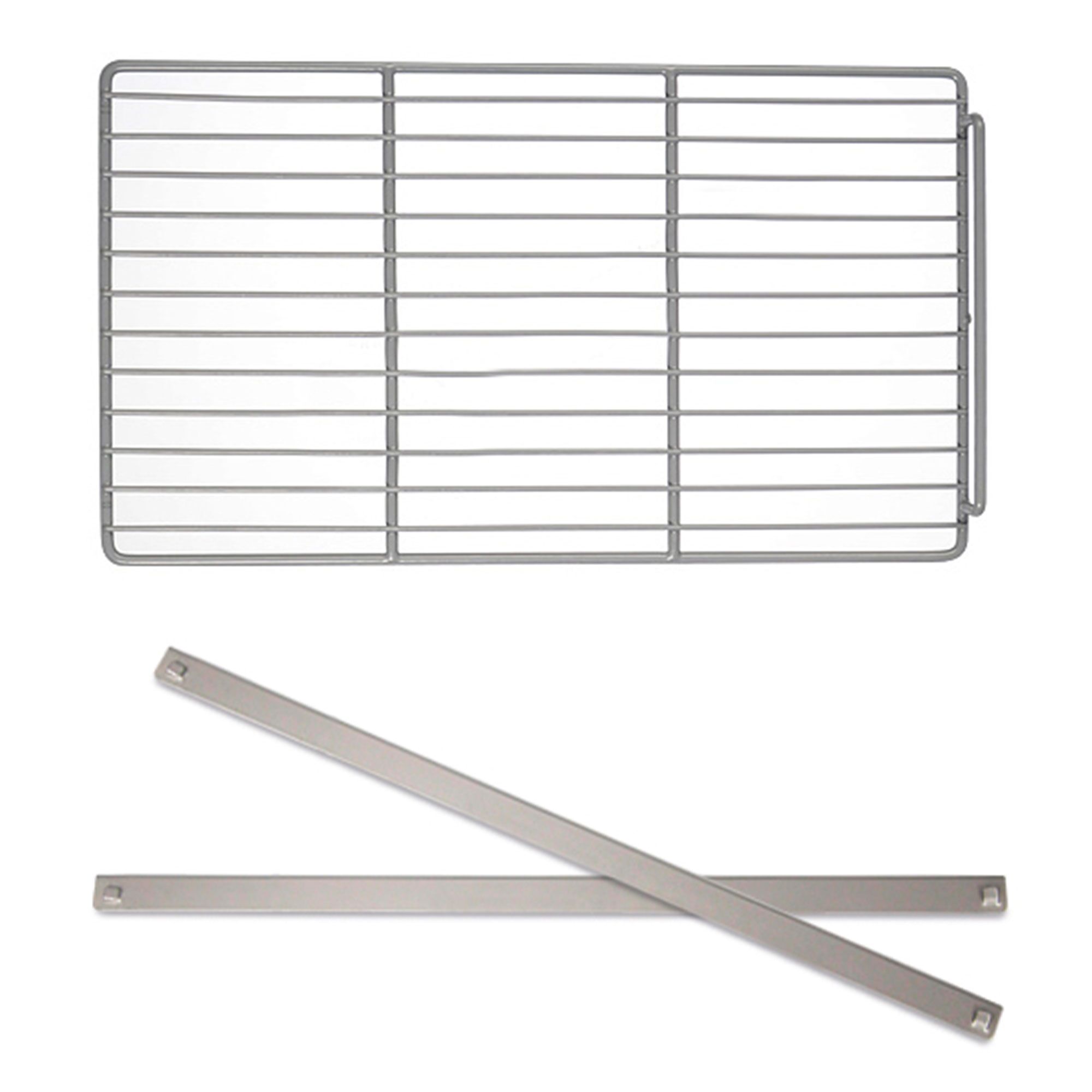 Grille de support (plastifiée) incl. glissières en inox - EN 600x400 - pour tables réfrigérées BKJ & KKC, tables de préparation ZBG : profondeur 800 mm