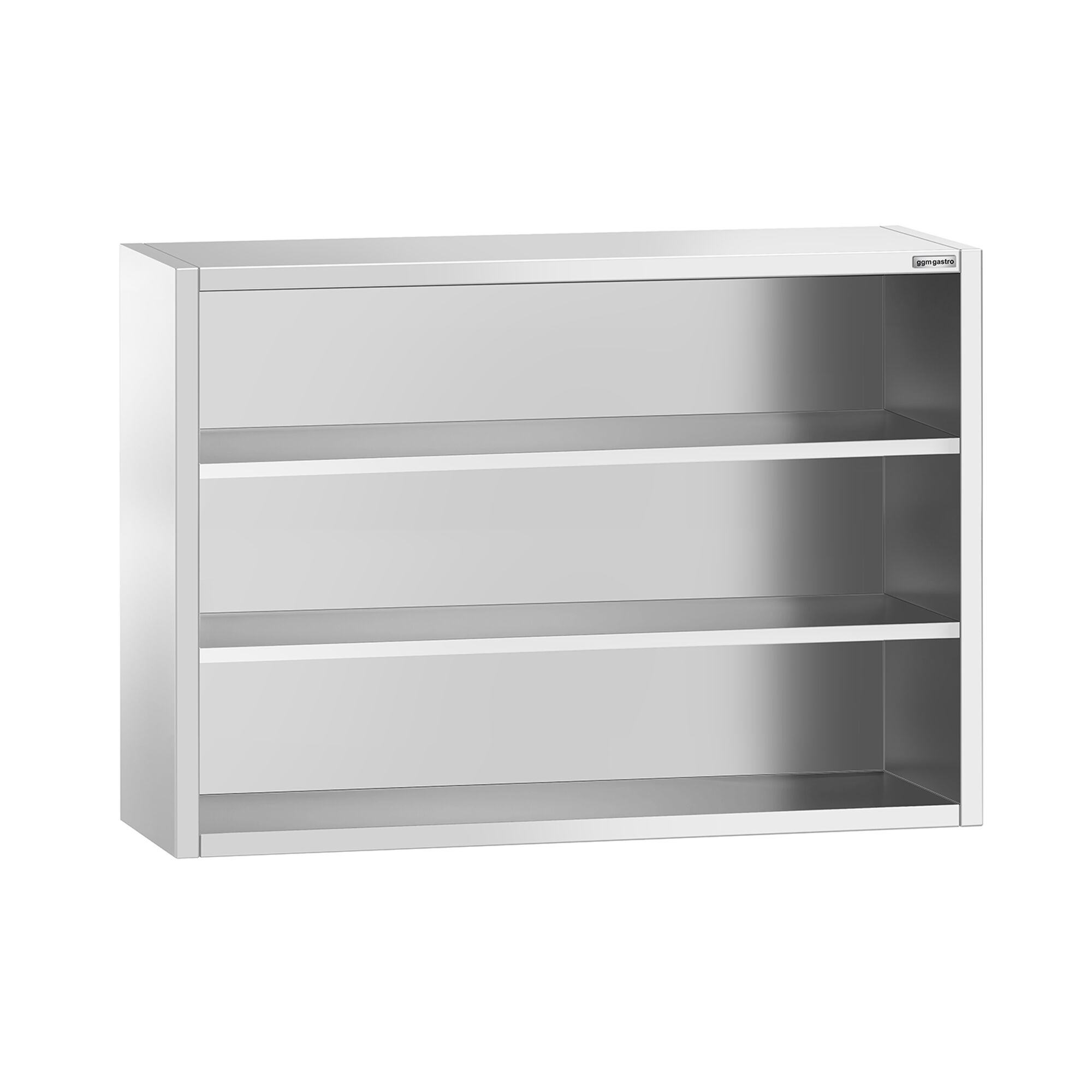Armoire murale en acier inoxydable PREMIUM - 1400x400mm - sans portes (ouvert) - 1000mm de haut