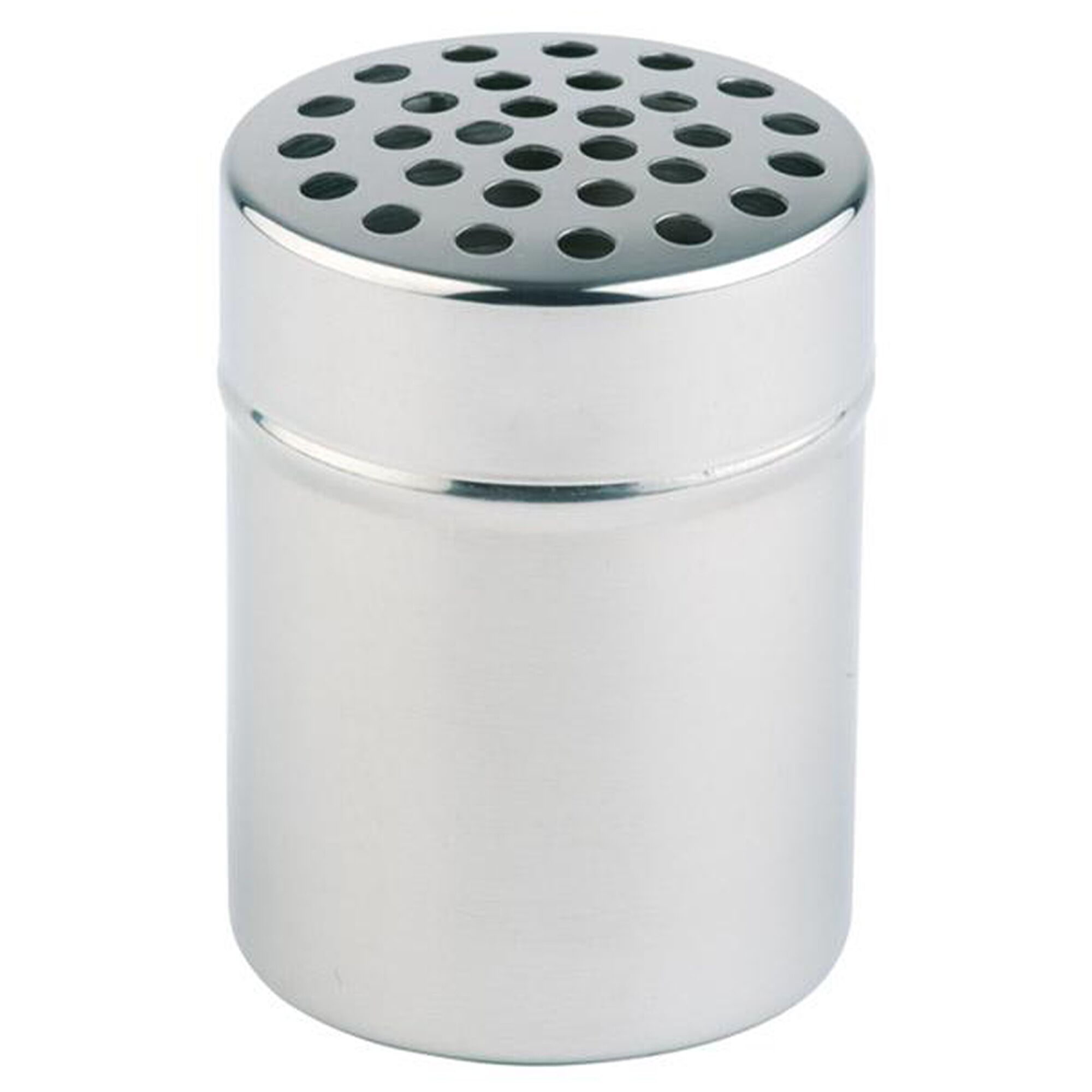 (6 pcs) Saupoudreuse à épices - gros grain - trous Ø5mm - acier inoxydable - 150ml - Hauteur: 75mm