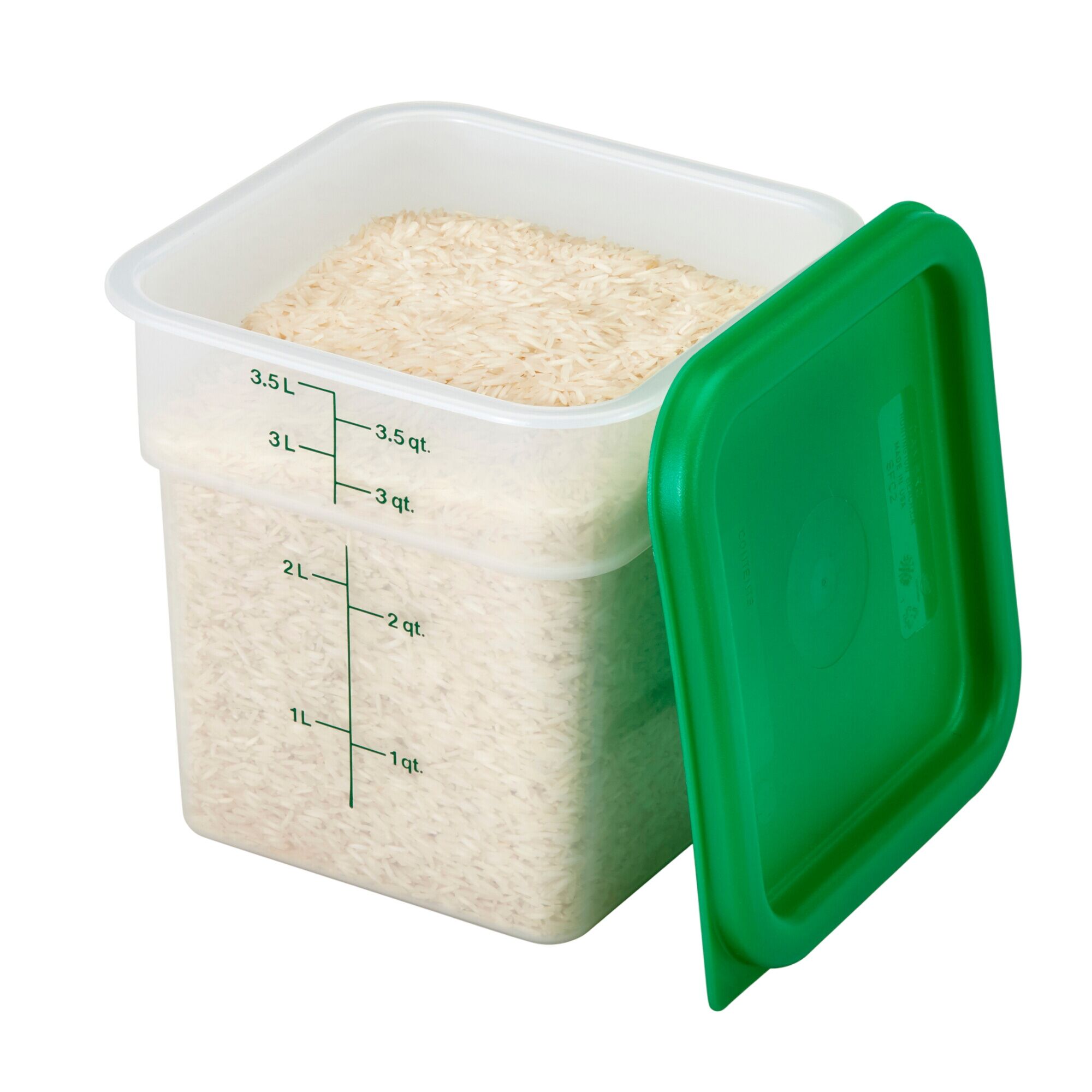 (6 pièces) CAMBRO | CAMSQUARES® – Récipient – 3,8 litres – transparent