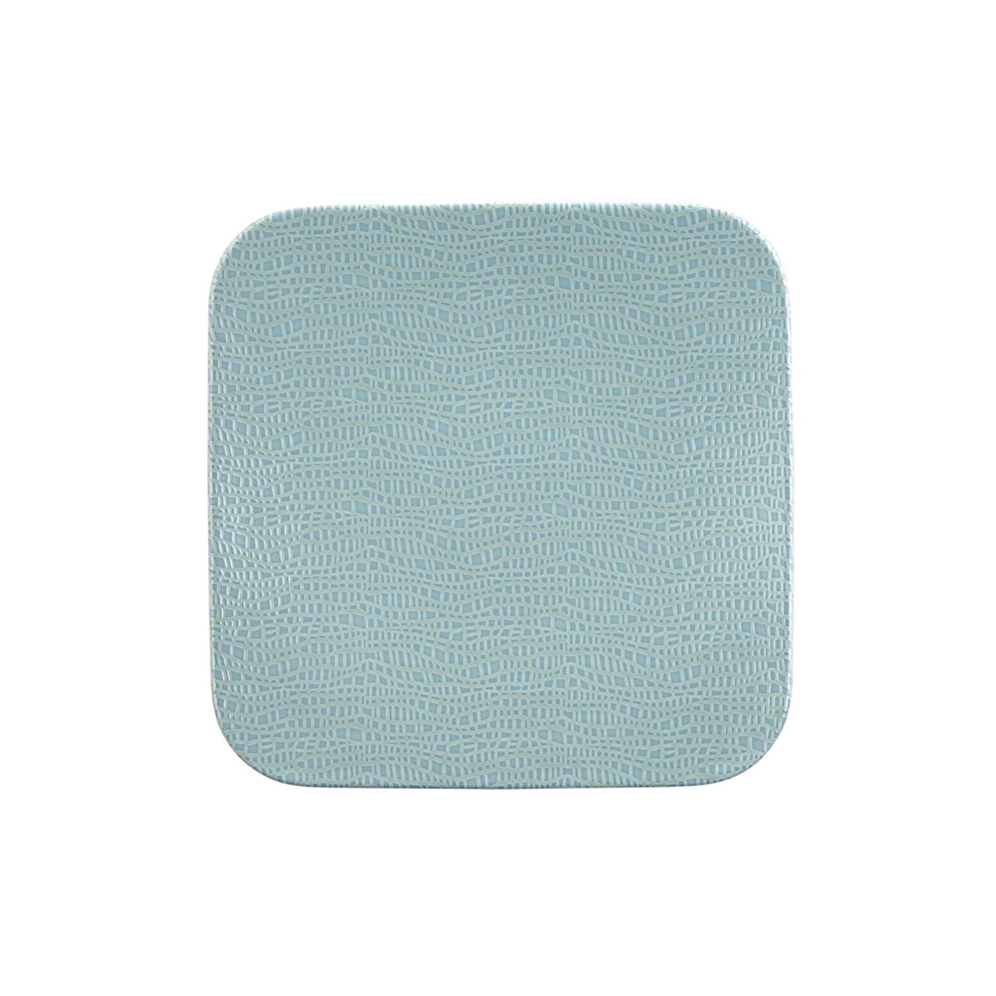 (6 pièces) SELTMANN WEIDEN | Assiette coupe – plate carrée – 220 × 220 mm – Turquoise