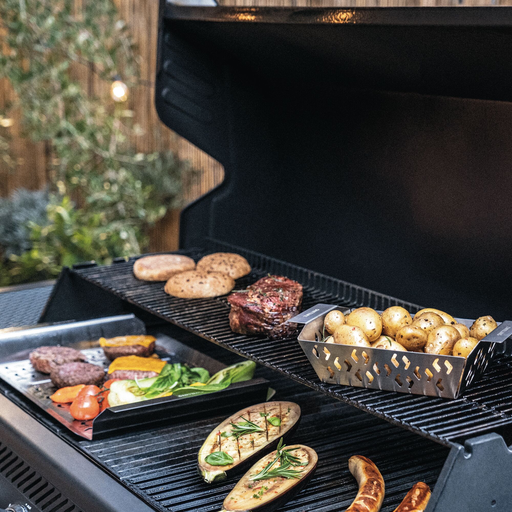 ZWILLING | BBQ Grill Basket XL without Handle – Silver, For Veg, Meat & Fish